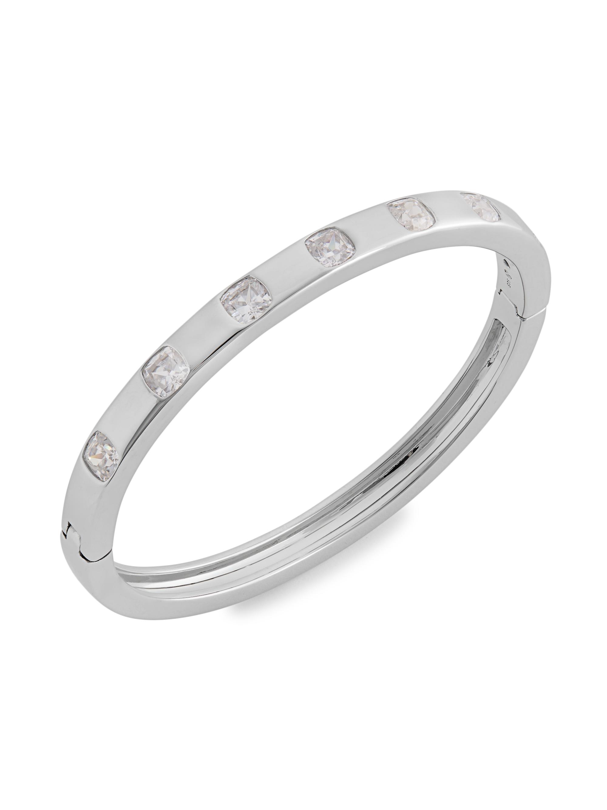 Adriana Orsini Women's Jolene Sterling Silver & Cubic Zirconia Bangle - Rhodium