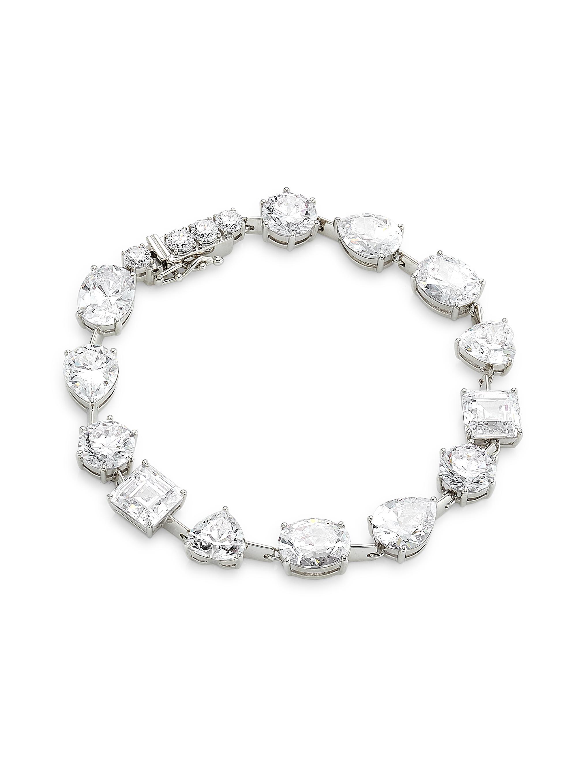 Adriana Orsini Women's Glitz Sterling Silver & Cubic Zirconia Bracelet - Sterling Silver