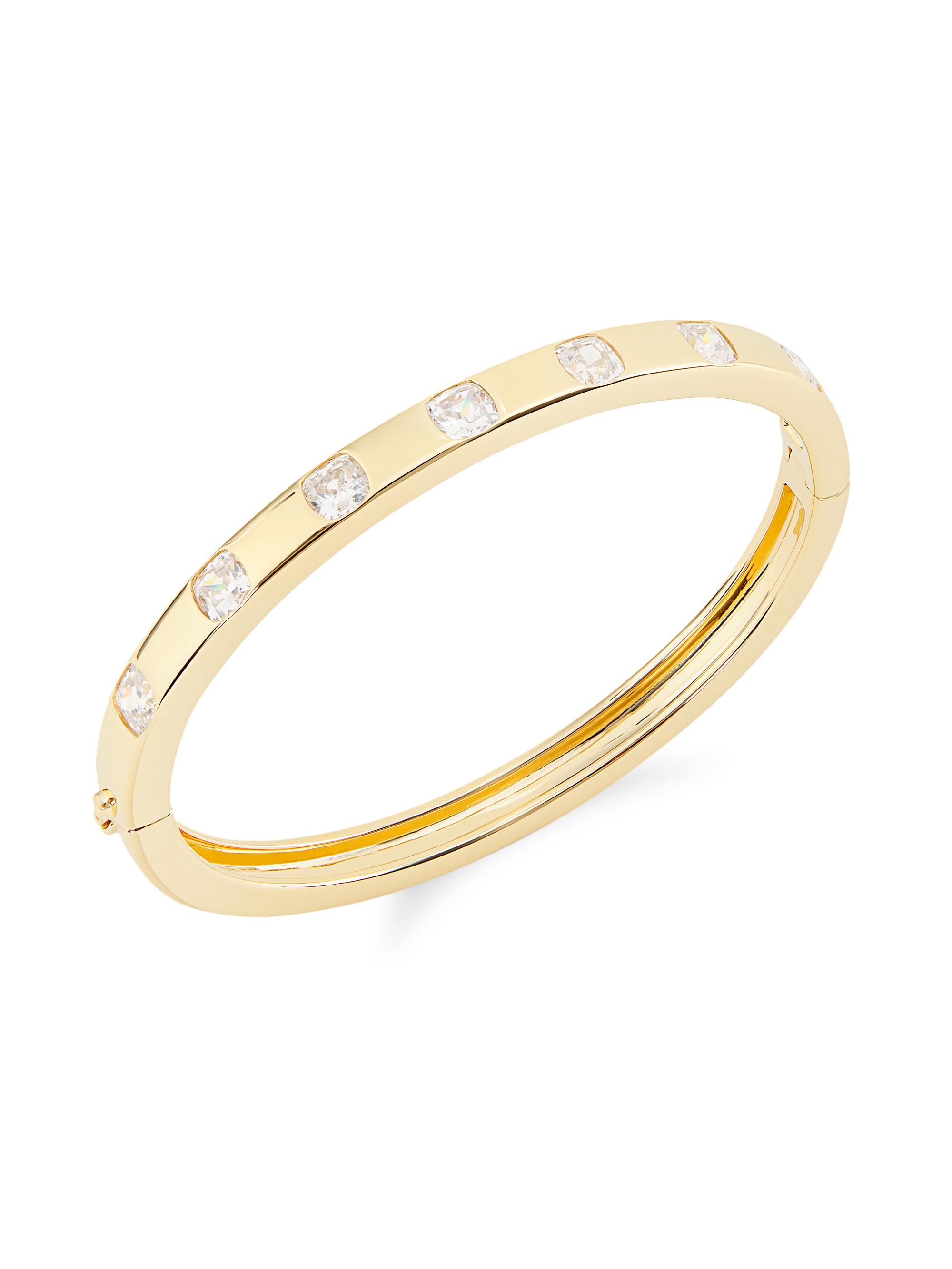 Adriana Orsini Women's Jolene 18K-Gold-Plated & Cubic Zirconia Bangle - Gold