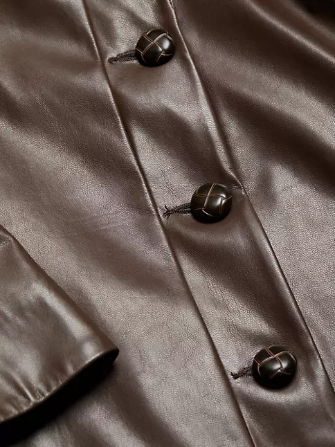 Women's Ronney Puffer Faux Leather Jacket