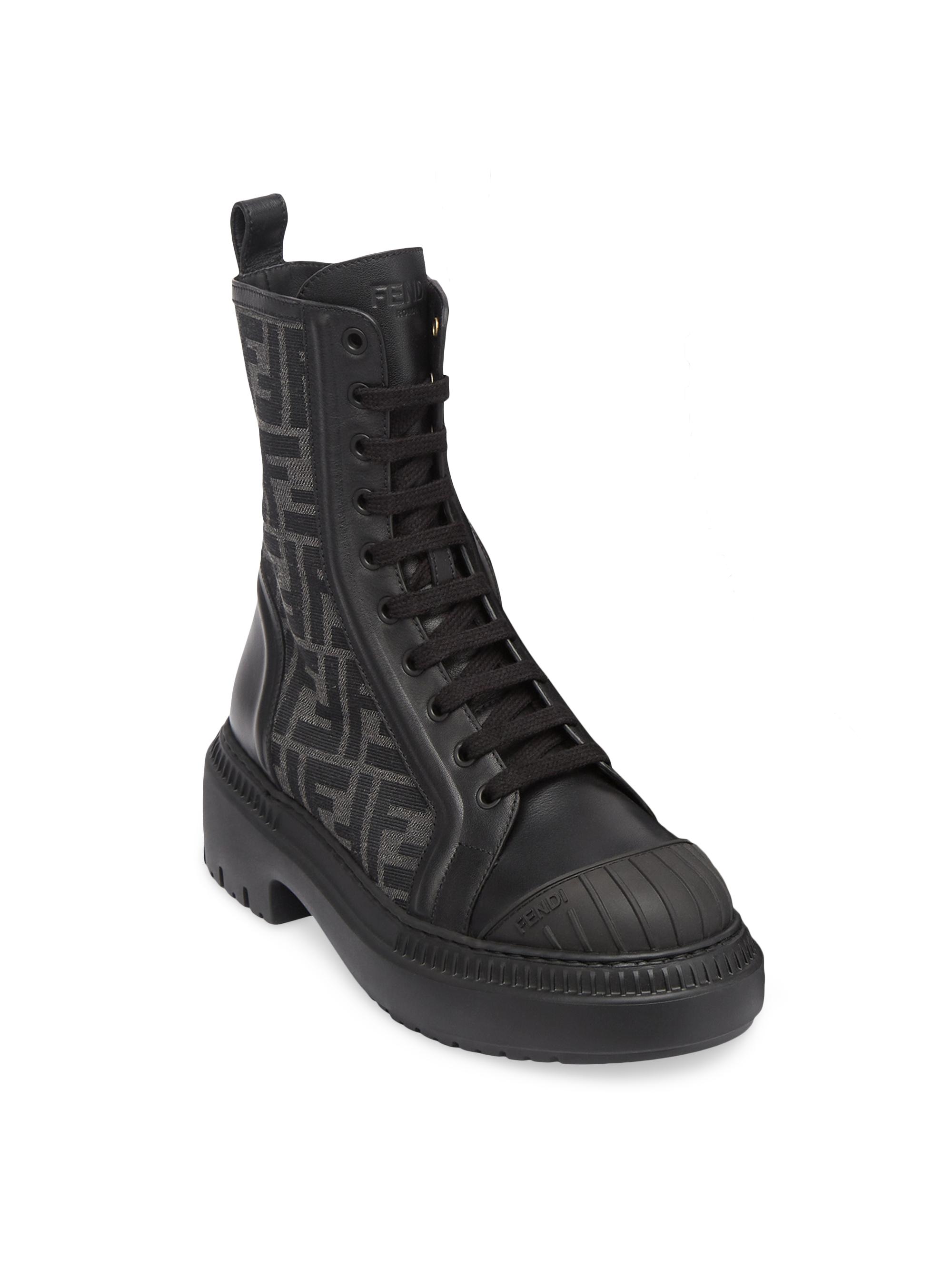 fendi boots grey