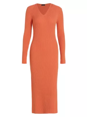 Shop Saks Fifth Avenue COLLECTION Rib-Knit Dress | Saks Fifth Avenue