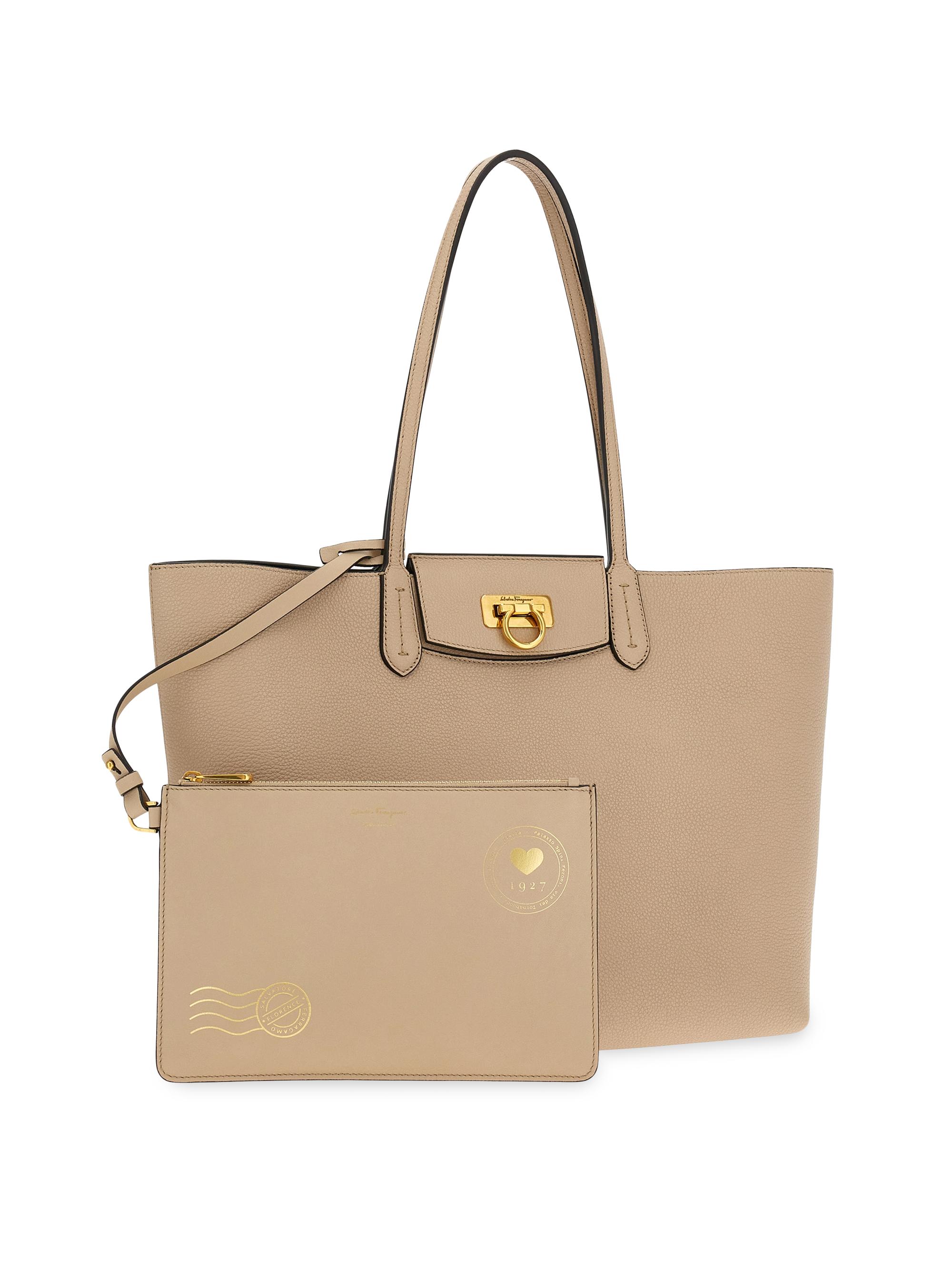 FERRAGAMO Leather Travel Tote | Saks Fifth Avenue