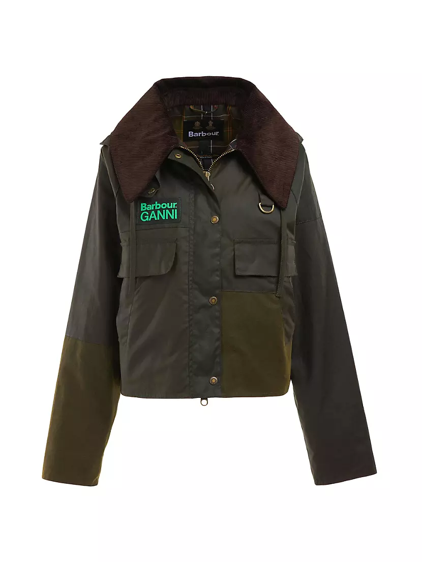 Barbour x GANNI Spey Waxed Jacket