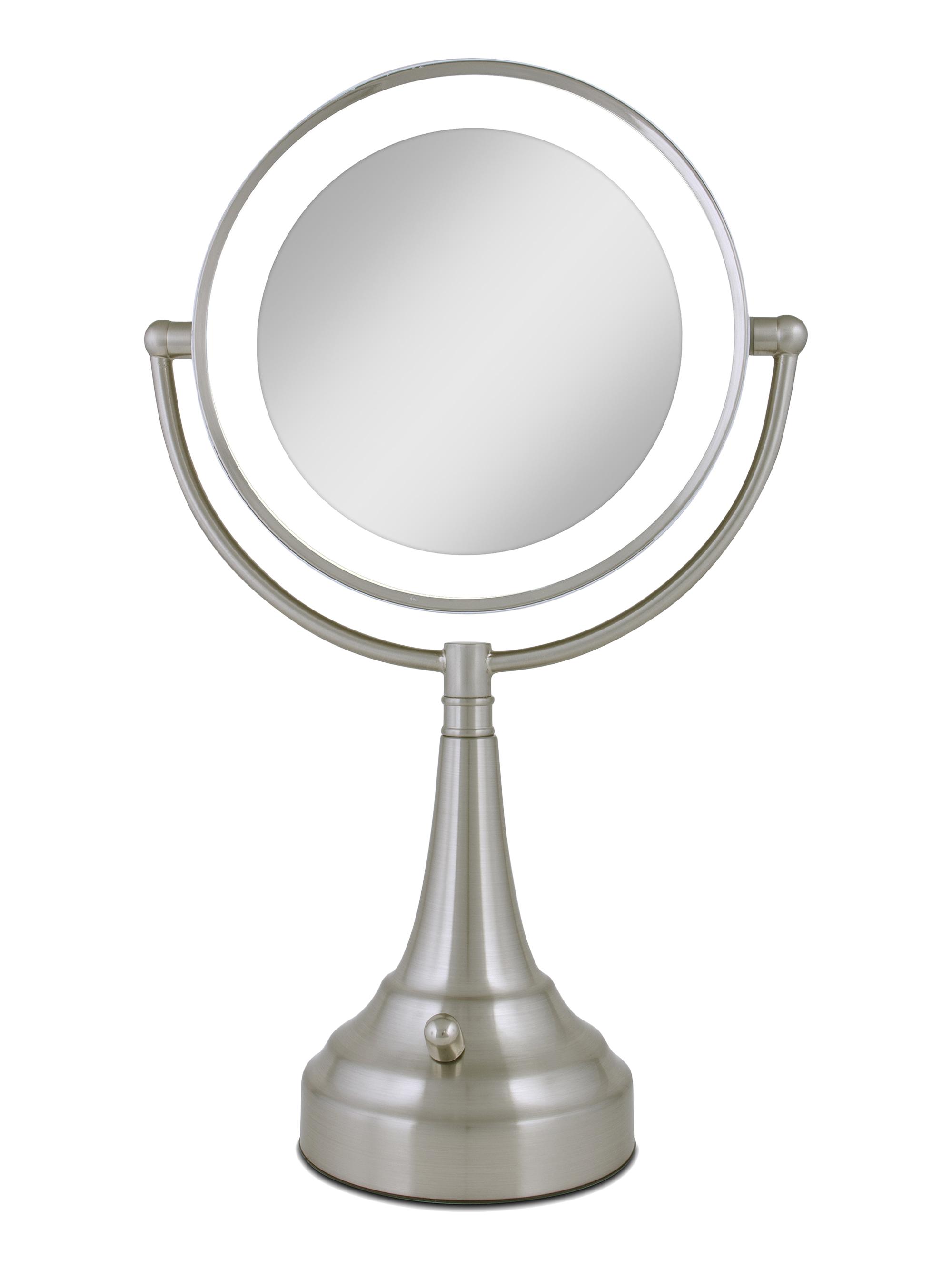 Zadro Cordless Dual-Sided LED Lighted Round Vanity Mirror - 10X/1X  Magnification | Saks Fifth Avenue, image size:829x1106