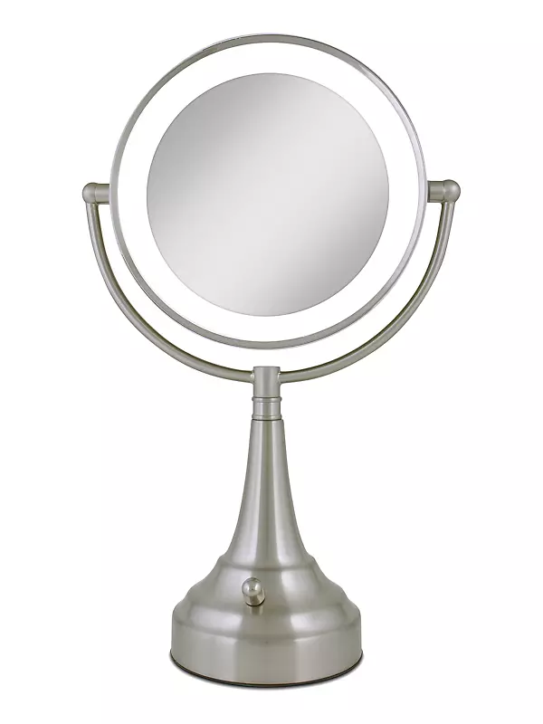 Zadro Glamour LED Lighted Makeup Mirror w/ Magnification & Swivel Head