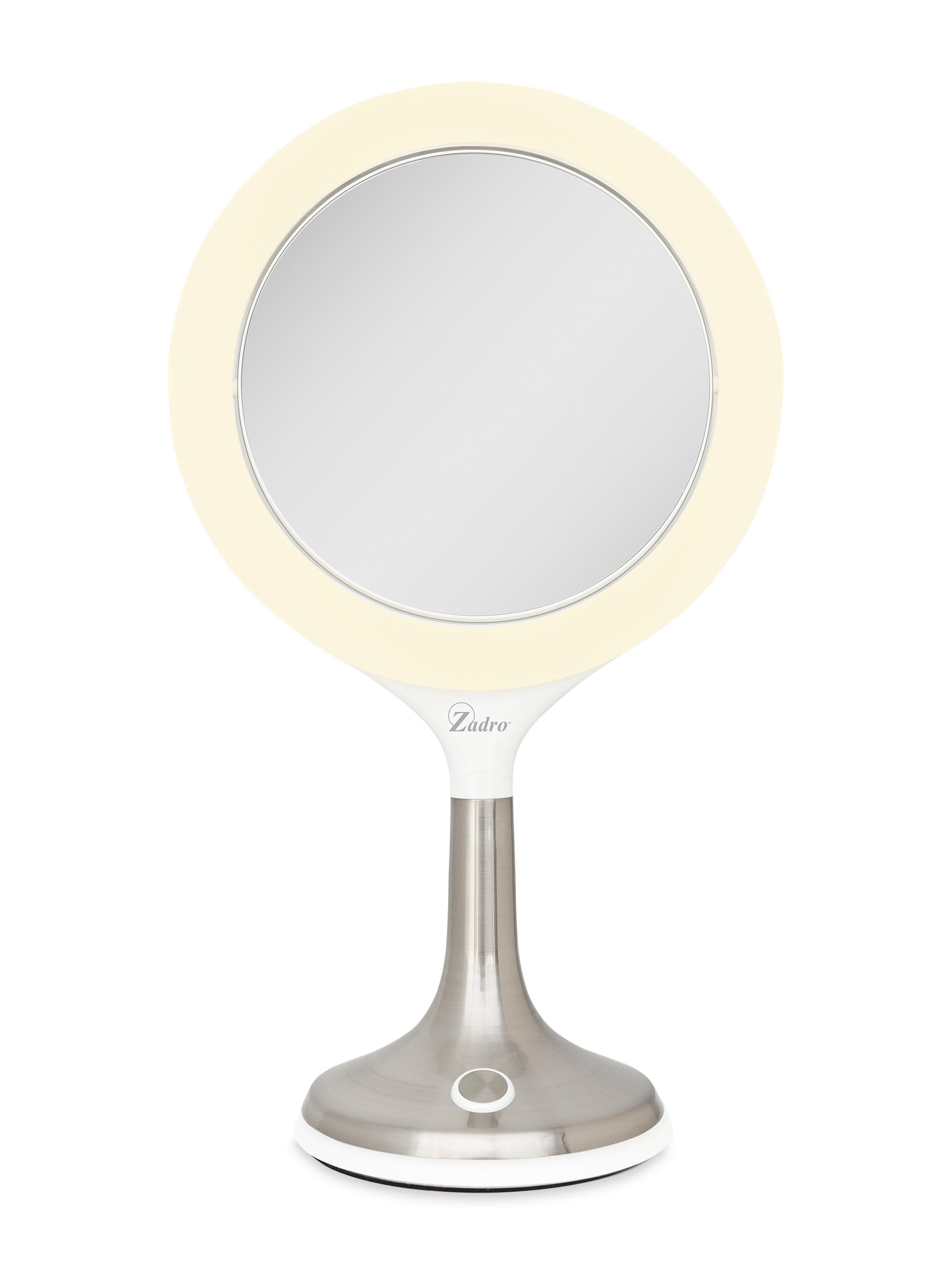 Zadro Mood Therapy Ring Light LED Lamp & Vanity Mirror - Satin Nickel