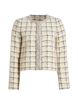 Embellished tweed jacket