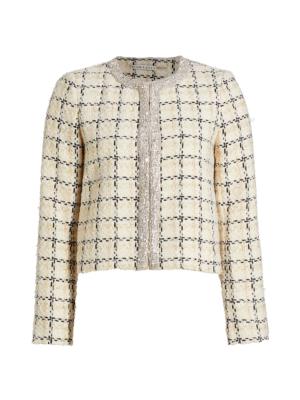 Embellished tweed jacket