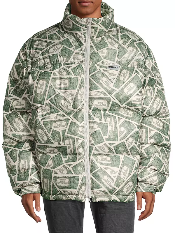 Shop Vetements Million Dollar Puffer Jacket | Saks Fifth Avenue