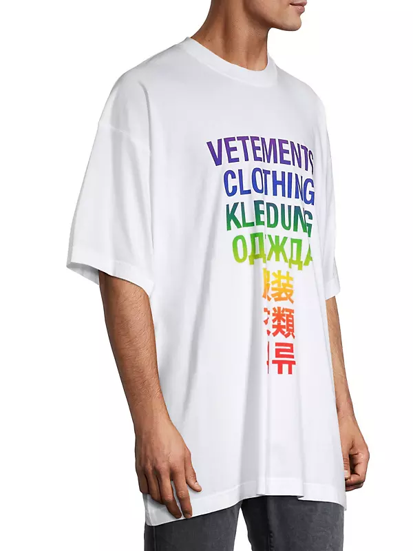 Shop Vetements Vetements Translation T Shirt   Saks Fifth Avenue