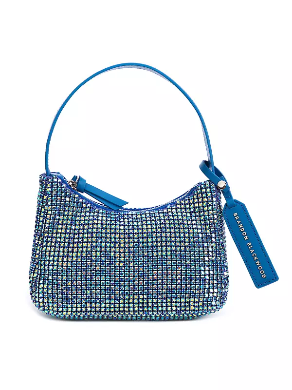 Luxury Designer Handbag Leather Square Bag Rhinestone Diamond