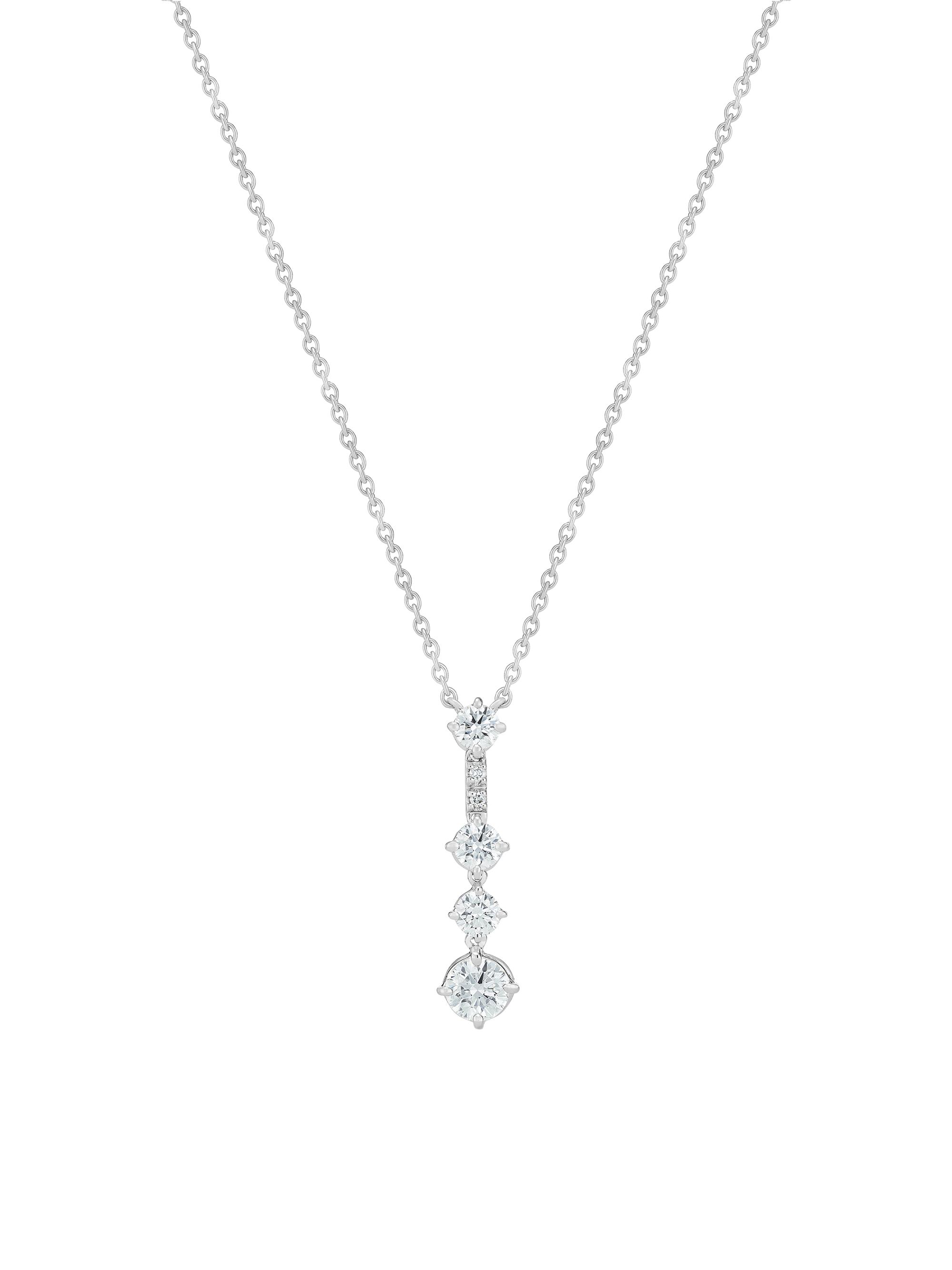 De Beers Jewellers Women's Arpeggia 18K White Gold & Diamond Pendant Necklace - White Gold