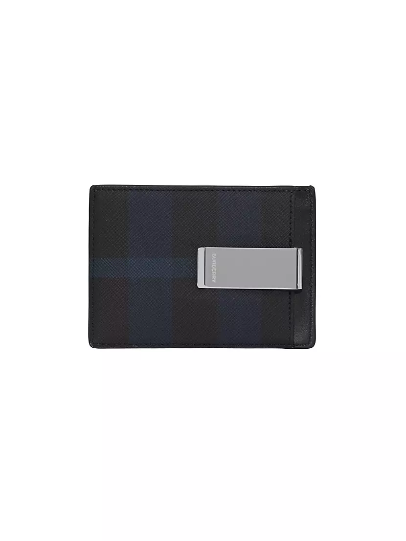 Burberry Card case with money clip, Men's Accessories