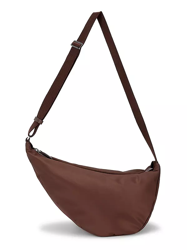 The Row Small Slouchy Banana Bag in Leather 