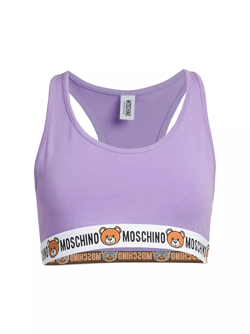 Shop Moschino Core Bear Sports Bra