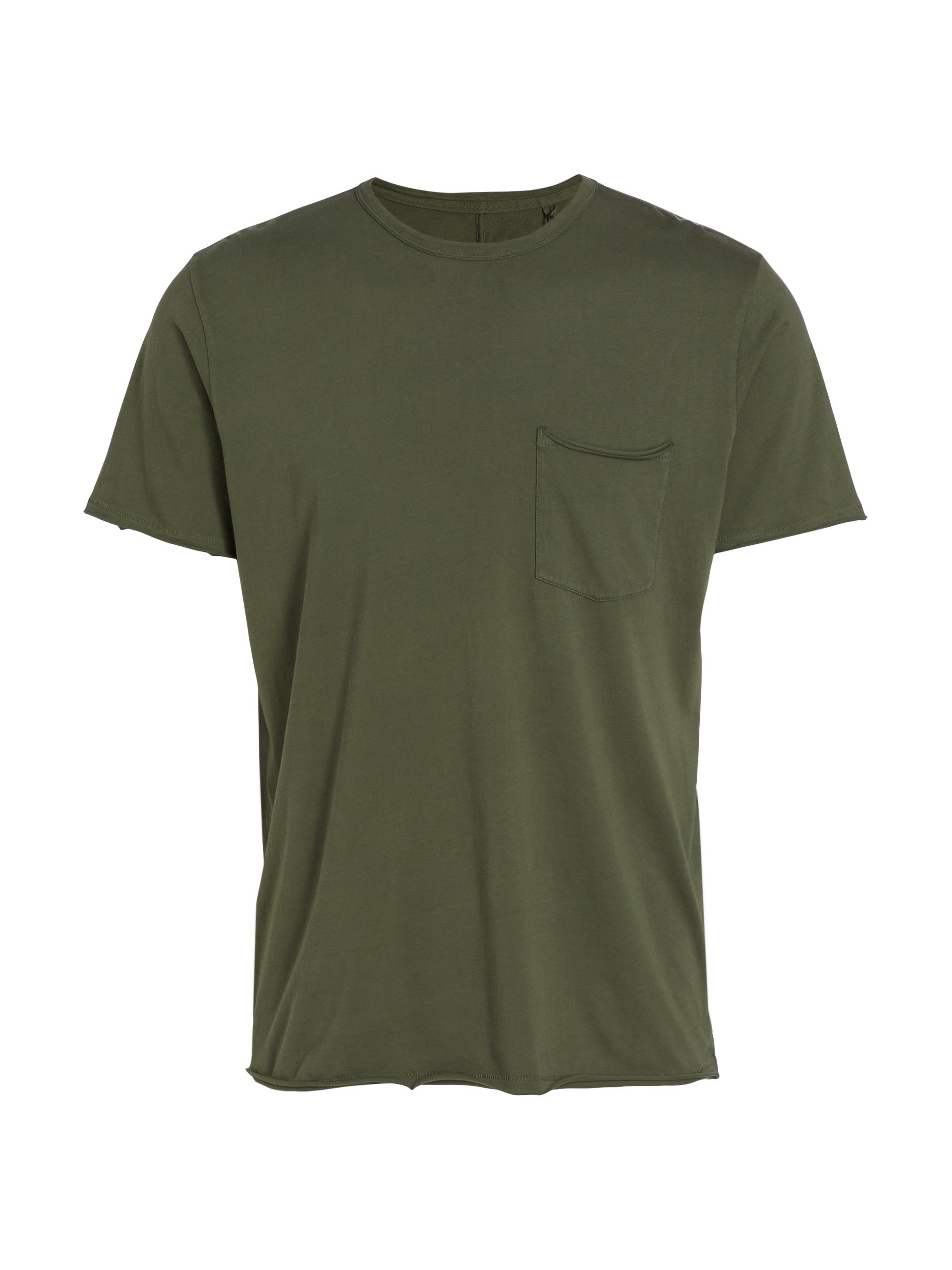 rag & bone Men's Miles Crewneck Pocket T-Shirt - Green Frog