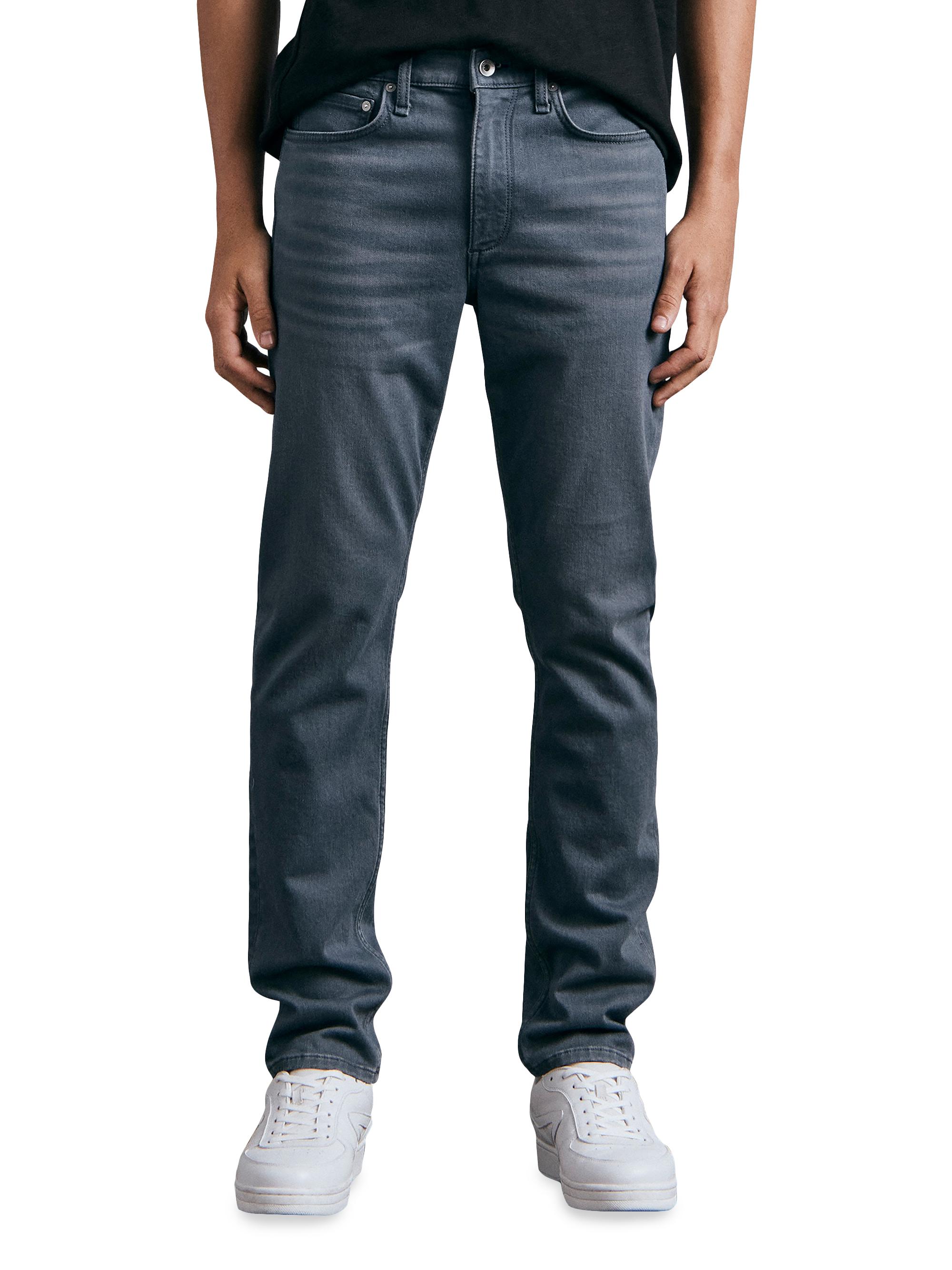 rag & bone Men's Fit 2 Action Loopback Slim-Fit Stretch Jeans - Banner