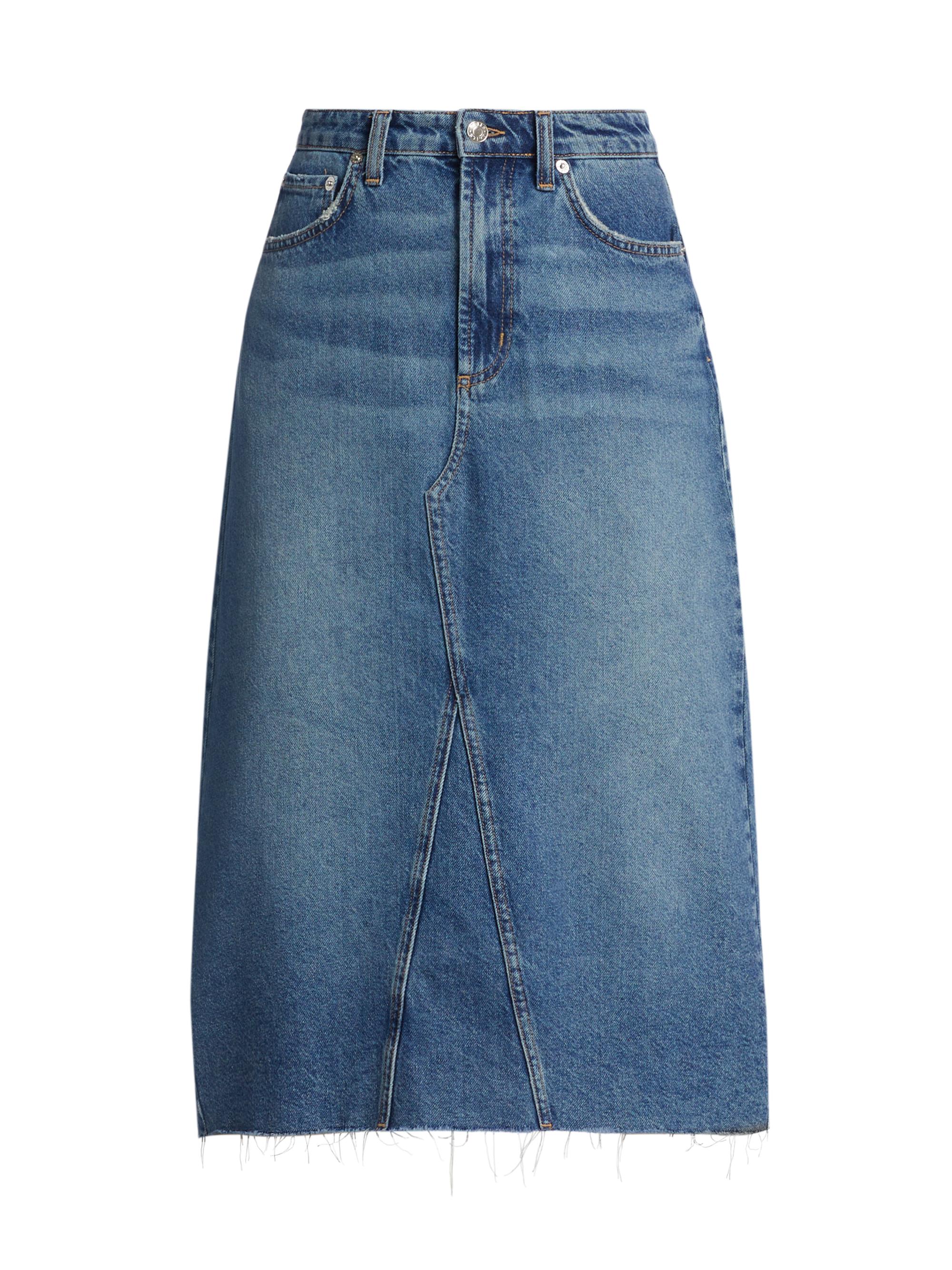 Moussy Vintage Longleaf Denim Skirt | Saks Fifth Avenue