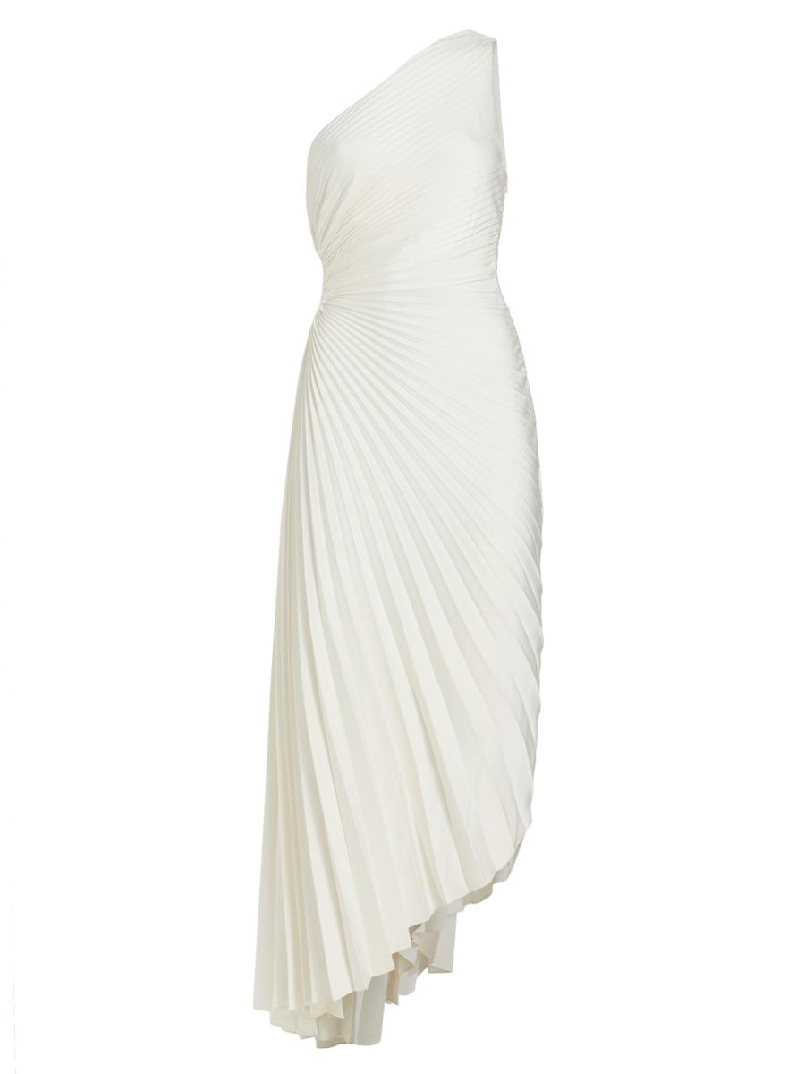 A.L.C. Delfina Asymmetrical Pleated Dress | Saks Fifth Avenue