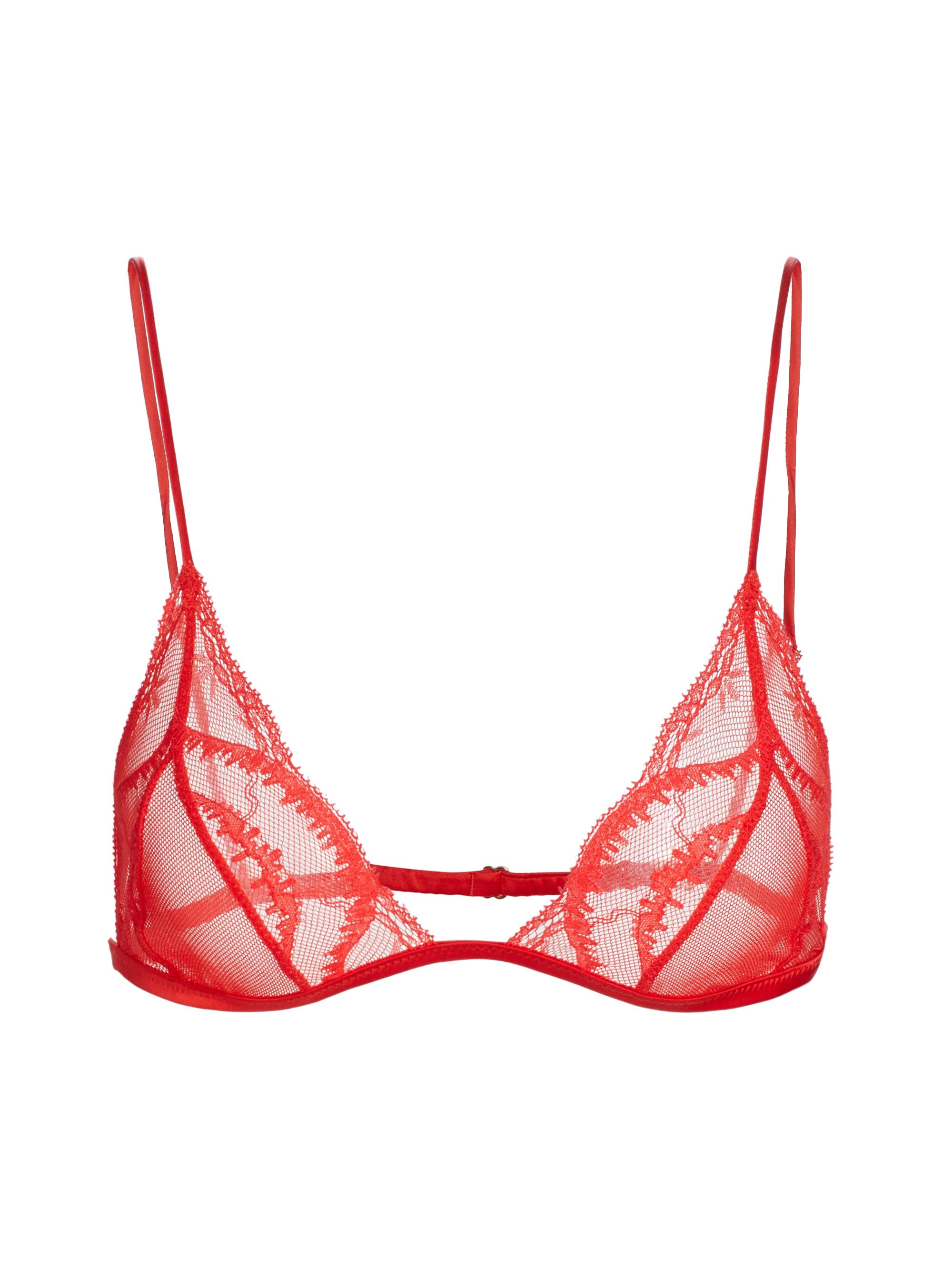 Kiki de Montparnasse Women's Leche Moi Soft Lace Bralette - Scarlet