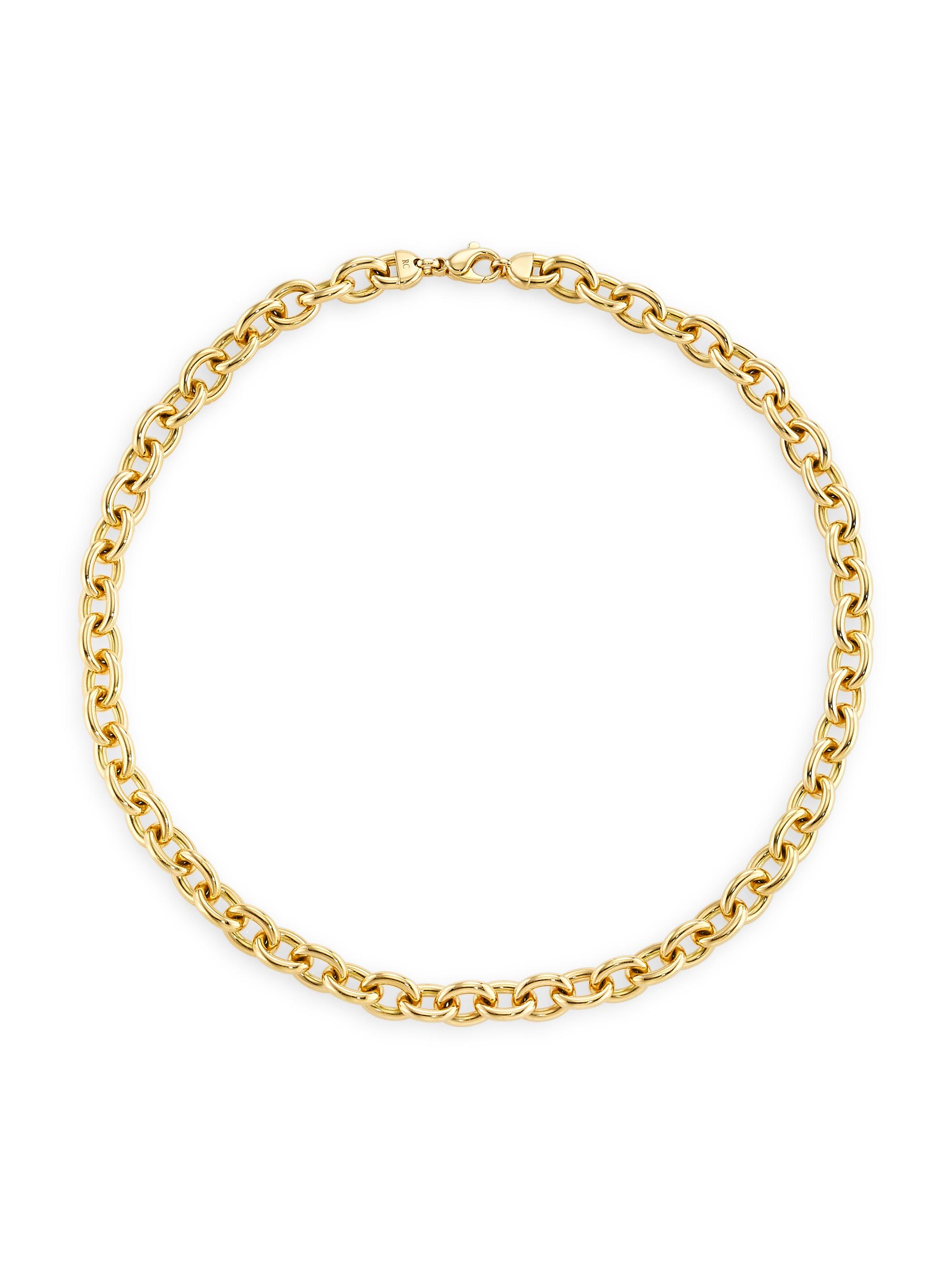 Roberto Coin Women's 18K Yellow Gold  Oval-Link Chain Necklace/18" - Yellow Gold