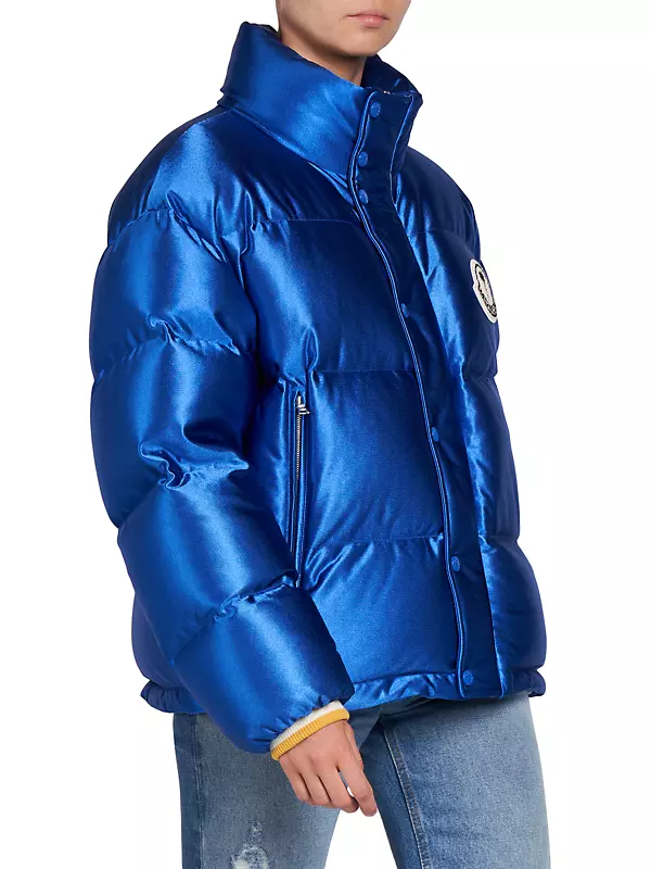 8 Moncler Palm Angels Kelsey down-filled jacket in blue - Moncler Genius