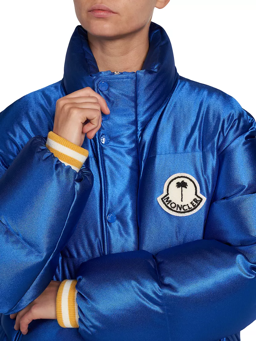 8 Moncler Palm Angels Keon Logo Down-Quilted Jacket