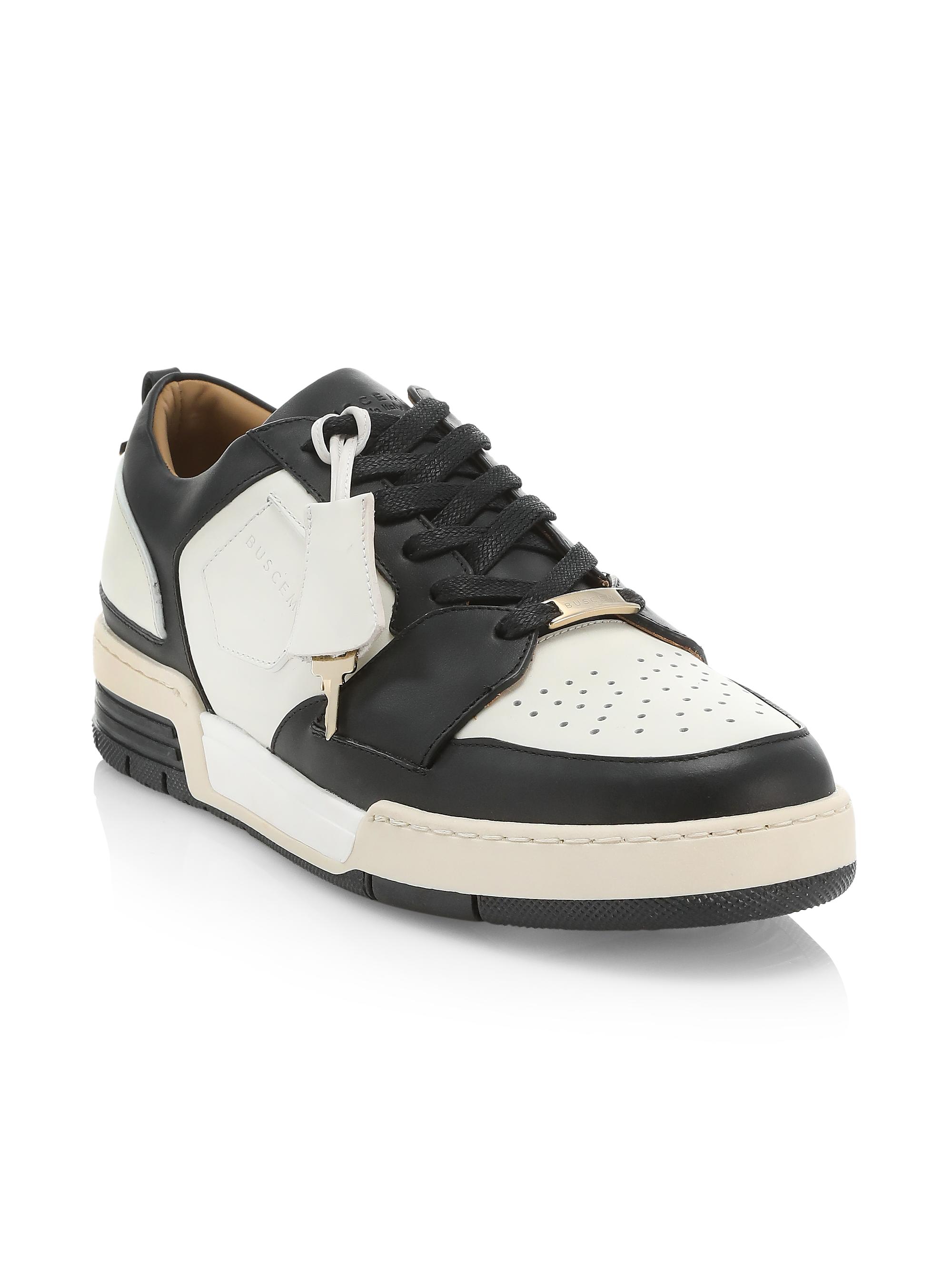 Buscemi Air Jon Low-Top Vitello Leather Sneakers Saks Fifth Avenue