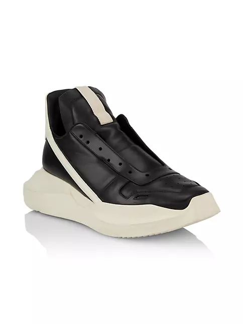 Shop Rick Owens Geo Geth Leather Runner Sneakers | Saks Fifth Avenue