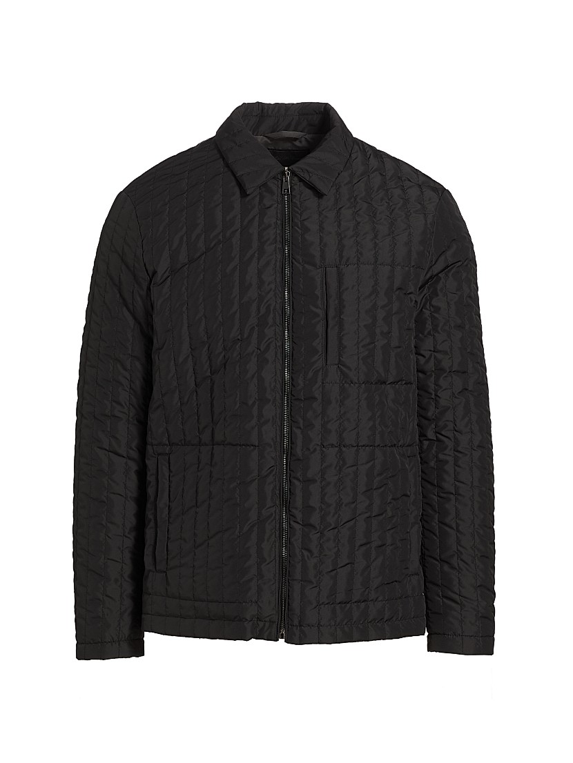 Shop Saks Fifth Avenue COLLECTION Vertical Quilted Shirt Shop Saks Fifth Avenue COLLECTION Vertical Quilted Shirt