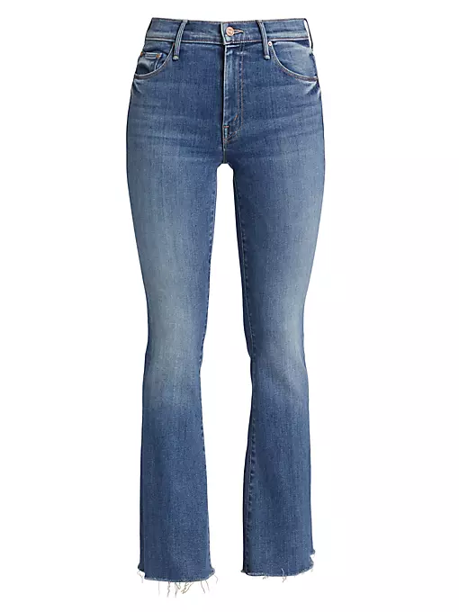 Mother - The Weekender Mid-Rise Stretch Flare Fray Jeans
