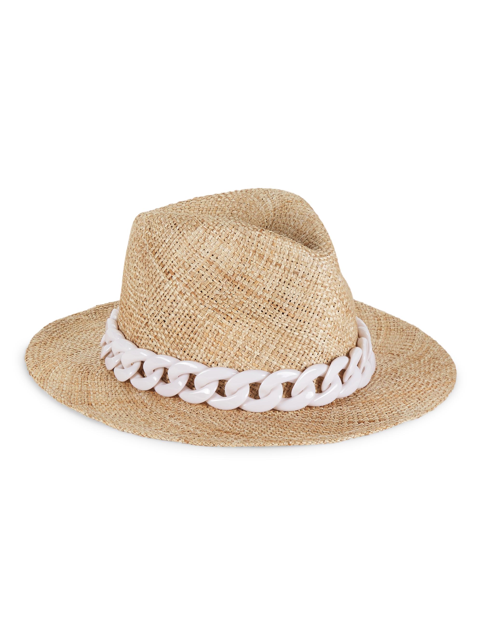 Eugenia Kim Lillian Straw Fedora Hat One Size NEW $325 MSRP Eugenia Kim Women main image 3