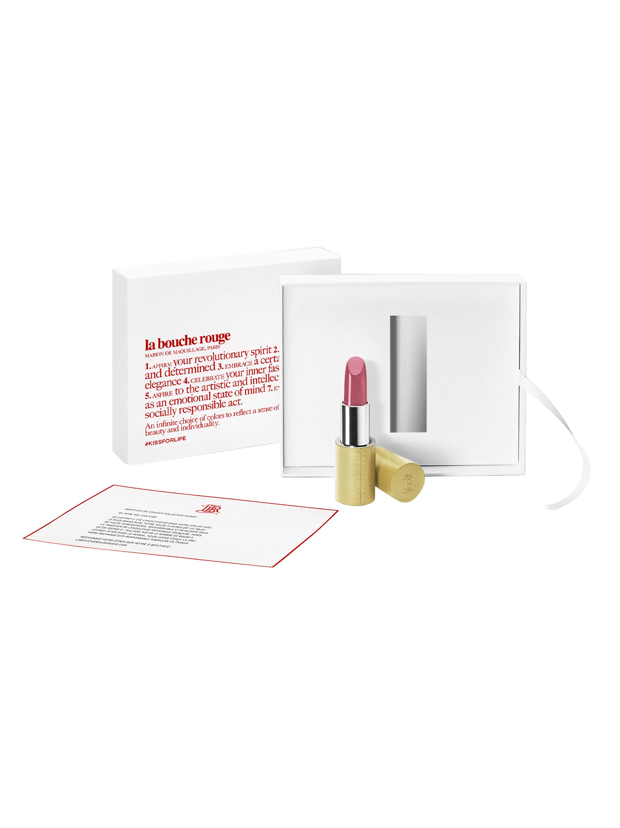 La Bouche Rouge Women's The Delicate Gold Lipstick & Leather Case Set