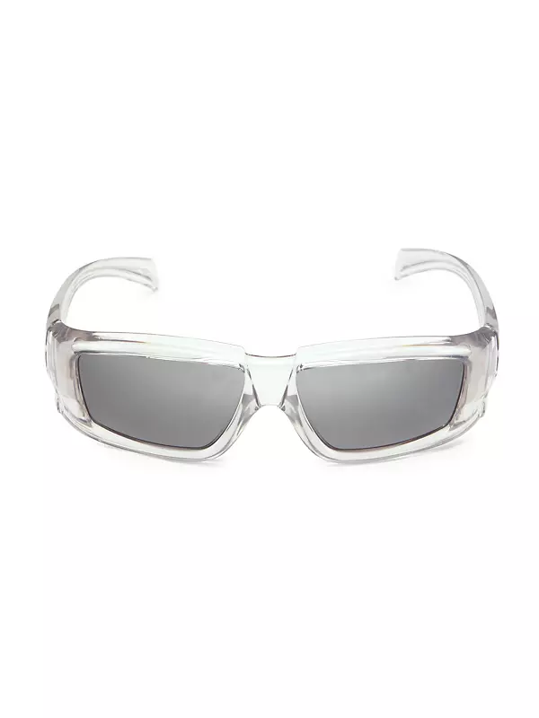 Transparent Rectangular Sunglasses