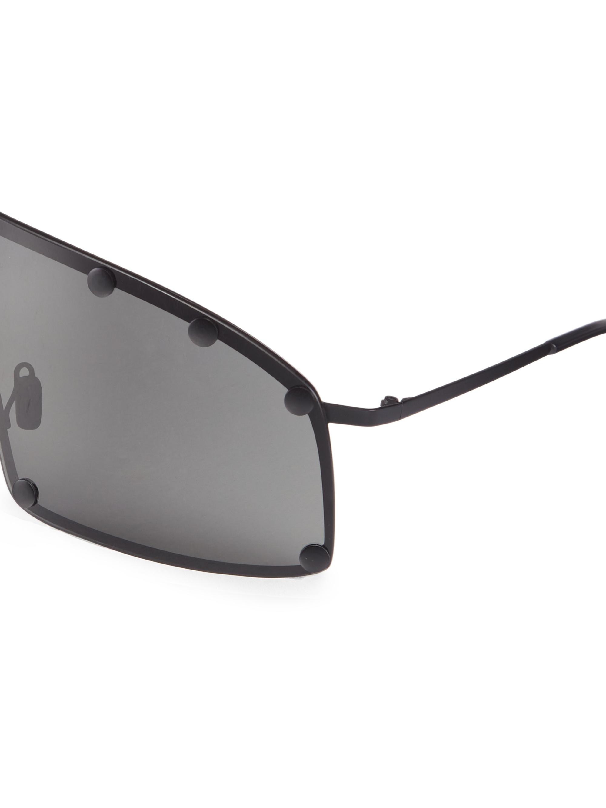 Rick Owens Mirrored Shield Sunglasses | Saks Fifth Avenue