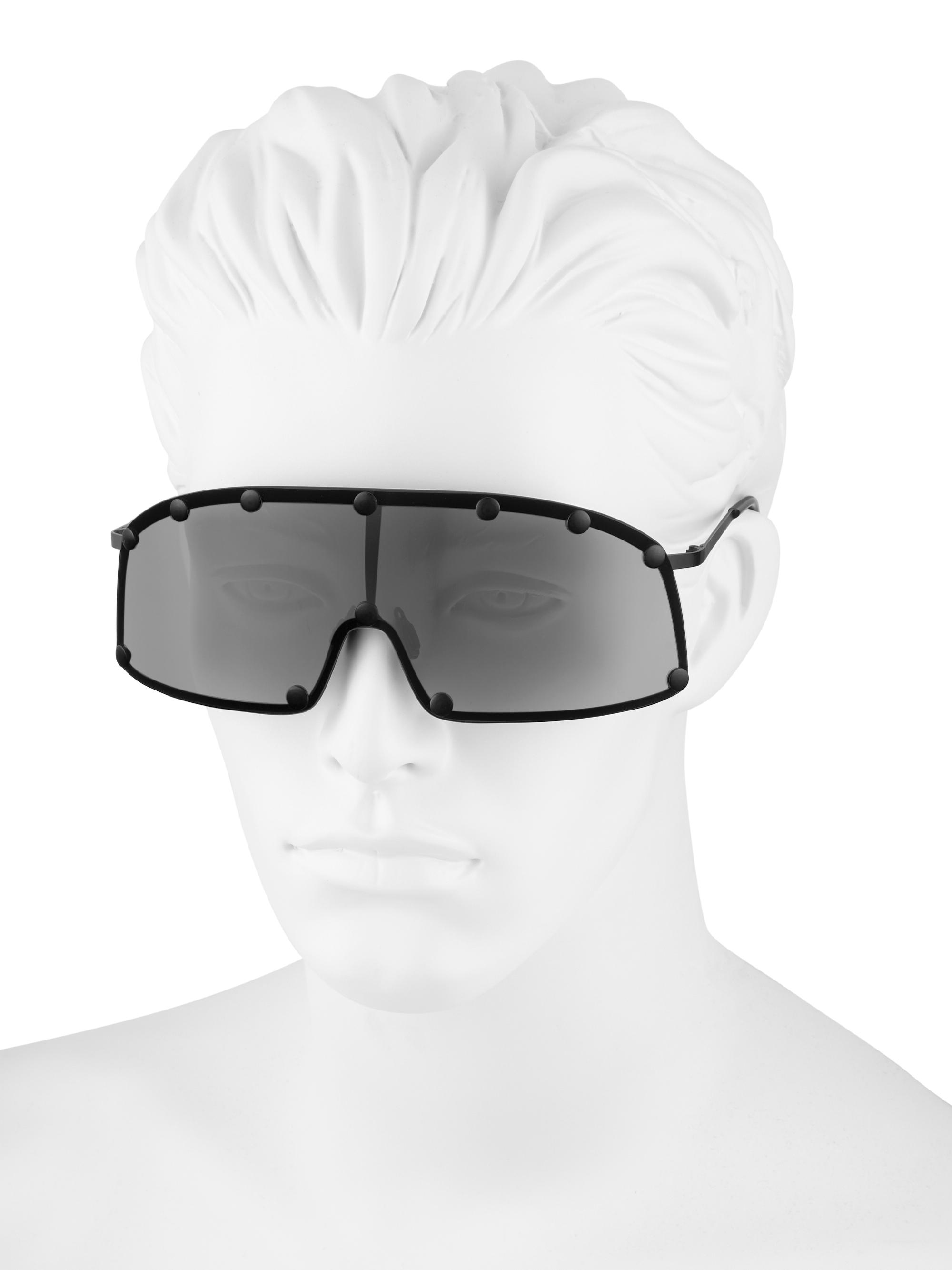 Rick Owens Mirrored Shield Sunglasses | Saks Fifth Avenue