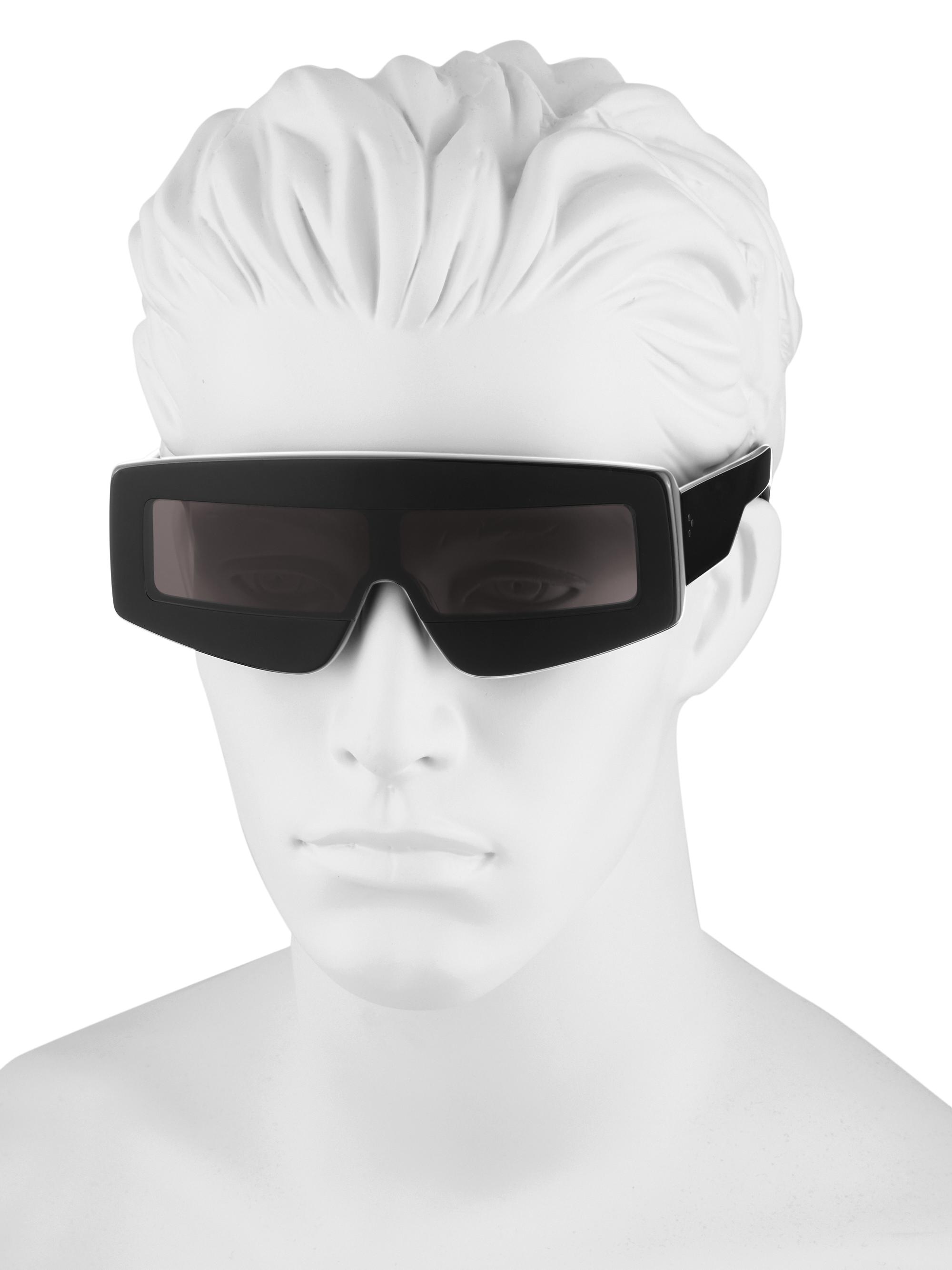 Rick Owens Phleg Rectangular Sunglasses | Saks Fifth Avenue