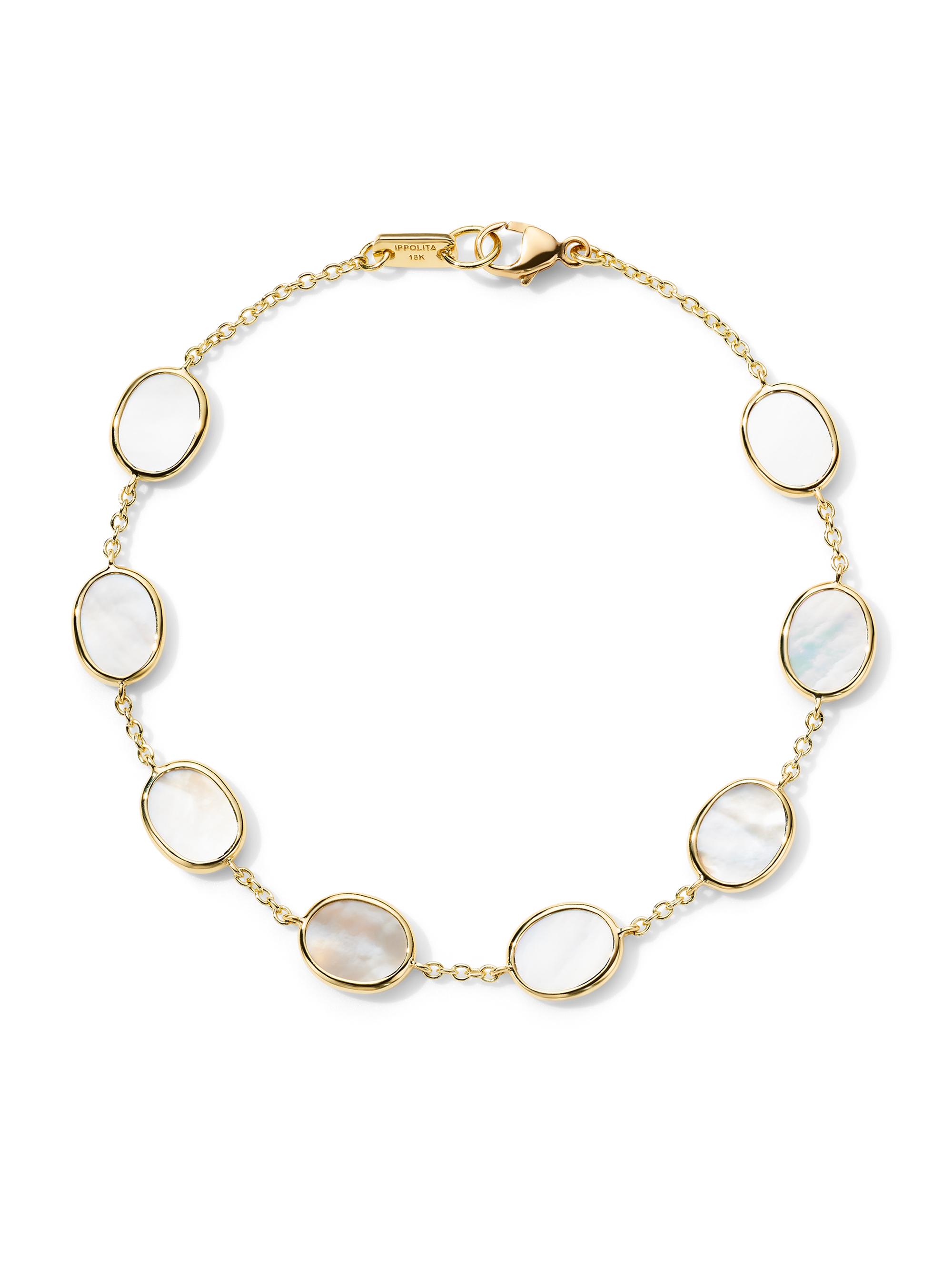 Ippolita Women's Confetti 18K Yellow Gold & Mother-Of-Pearl Station Bracelet - Yellow Gold