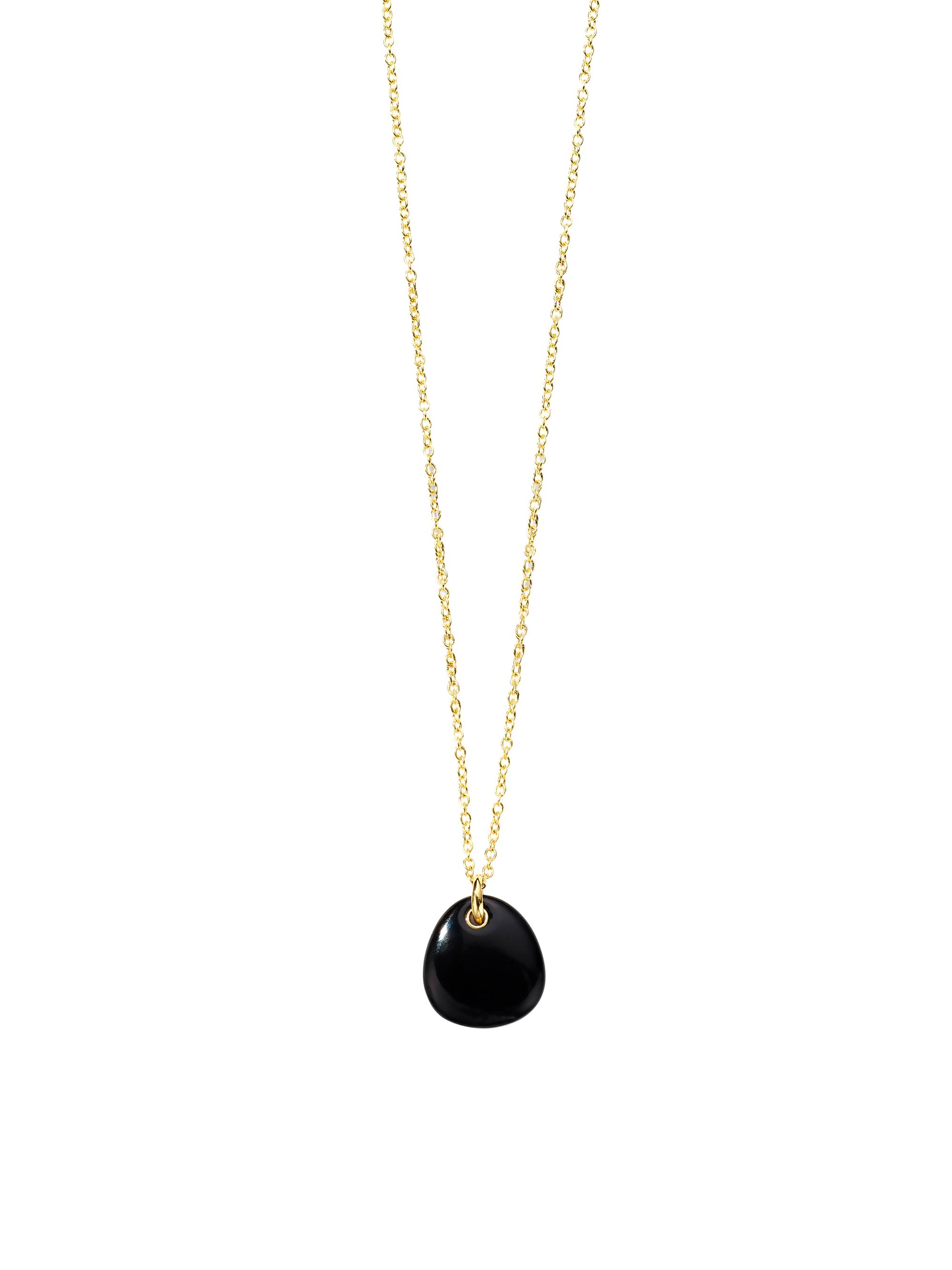 Ippolita Women's Rock Candy 18K Yellow Gold & Onyx  Pebble Pendant Necklace - Black