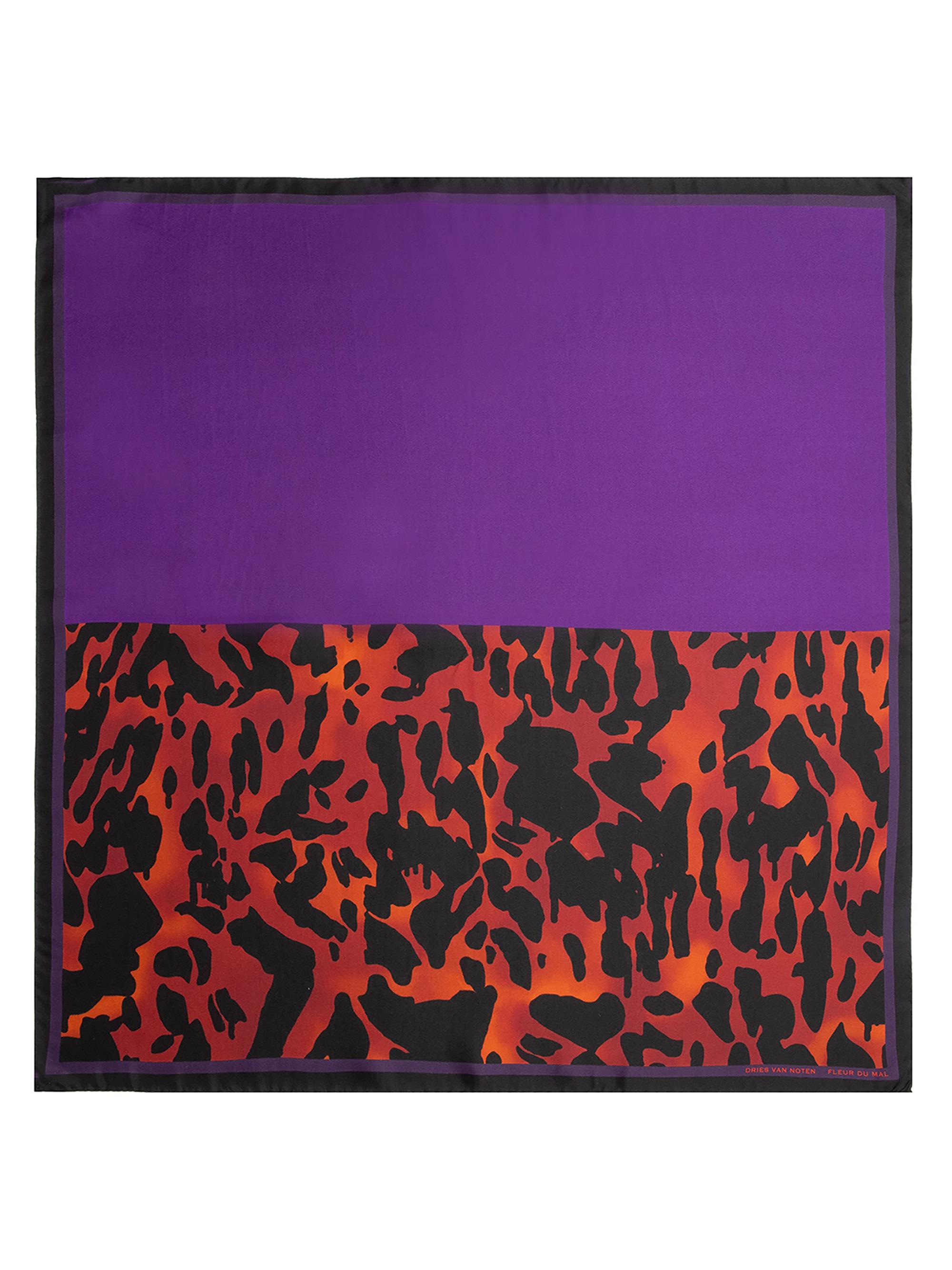 Dries Van Noten Women's Foulard Fleur Du Mal Silk Scarf