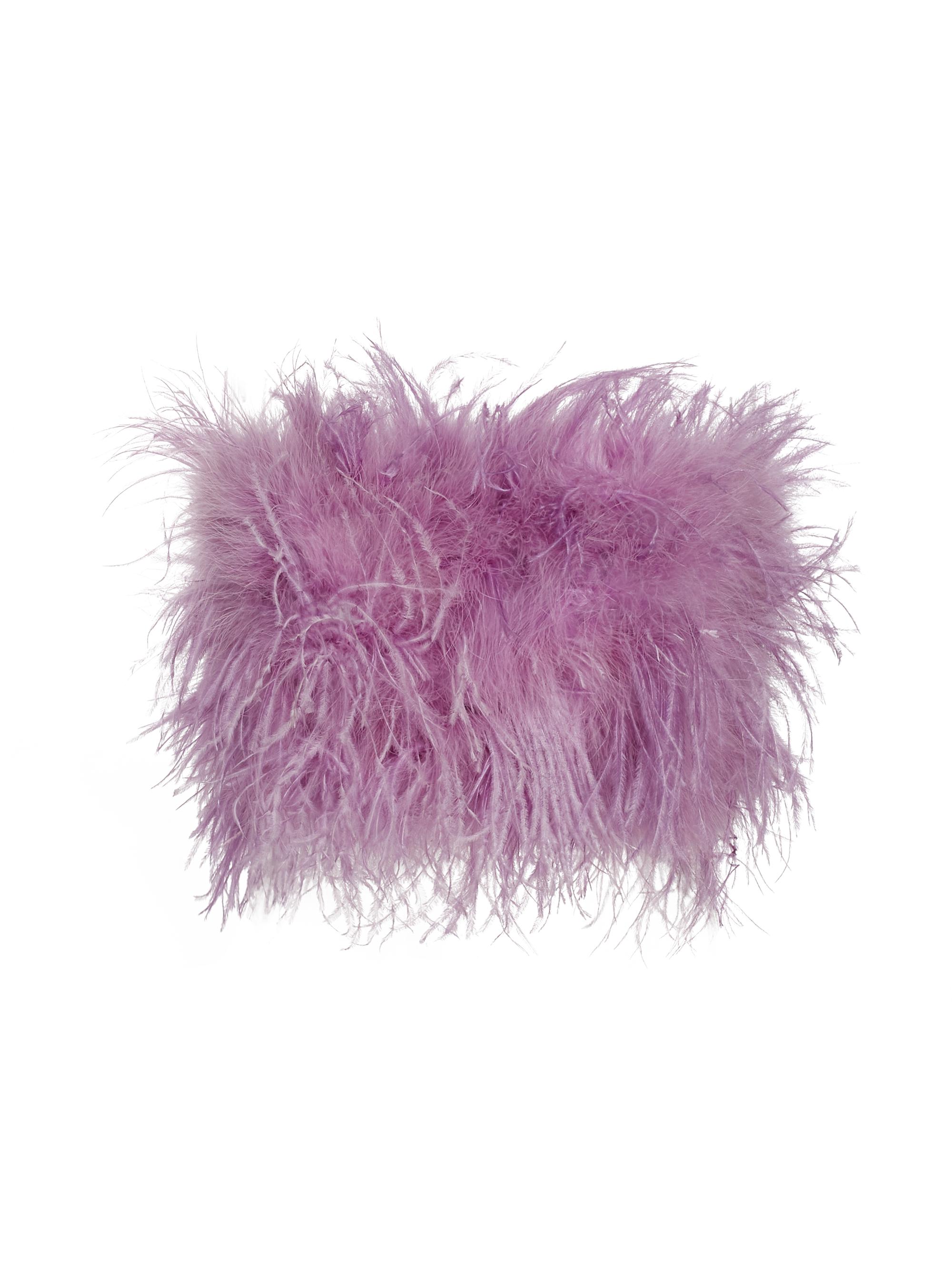 Lamarque Women's Zaina Feather Bustier Top - Lilac