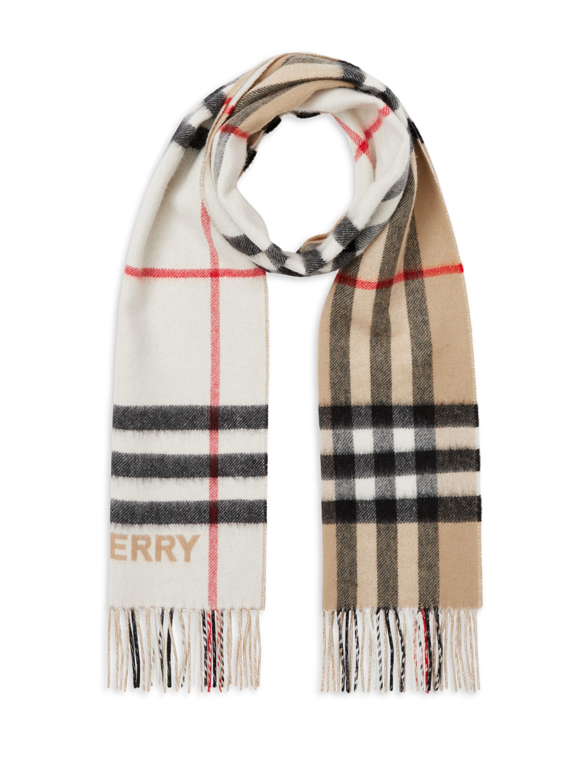 小物 BURBERRY GIANT CHECK CASHMERE Burberry Giant Check Cashmere Scarf - Bergdorf Goodman