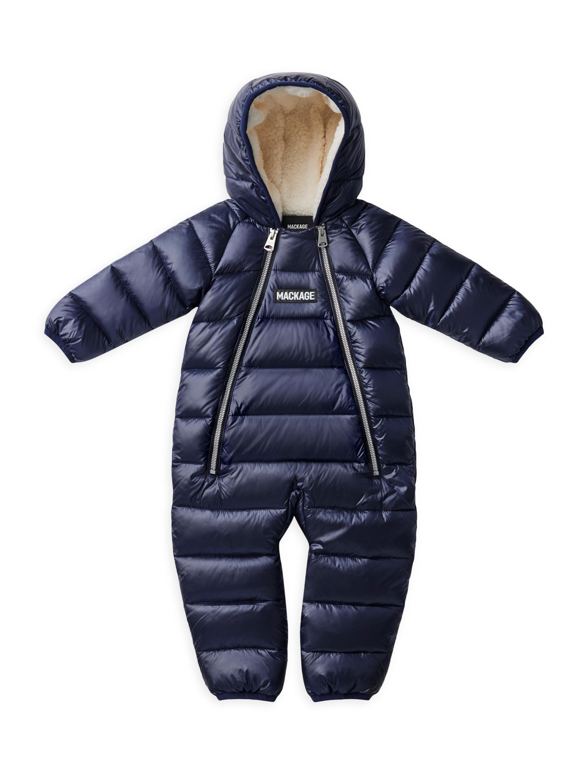 Mackage Baby's Bambi Lightweight Down Snowsuit - Navy 24 Months