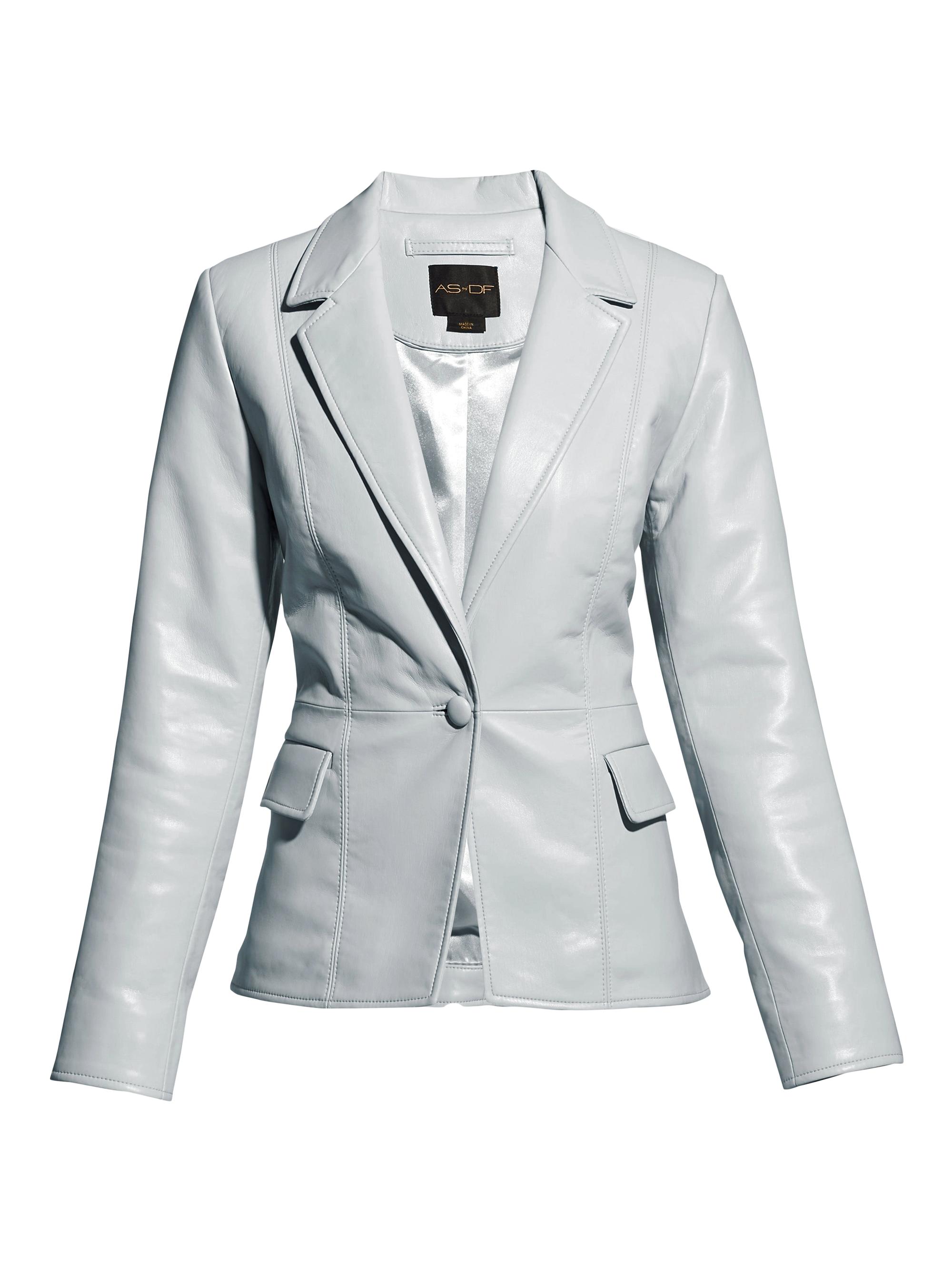 AS by DF Women's Gala Recycled Leather Blazer - Cashmere Gray