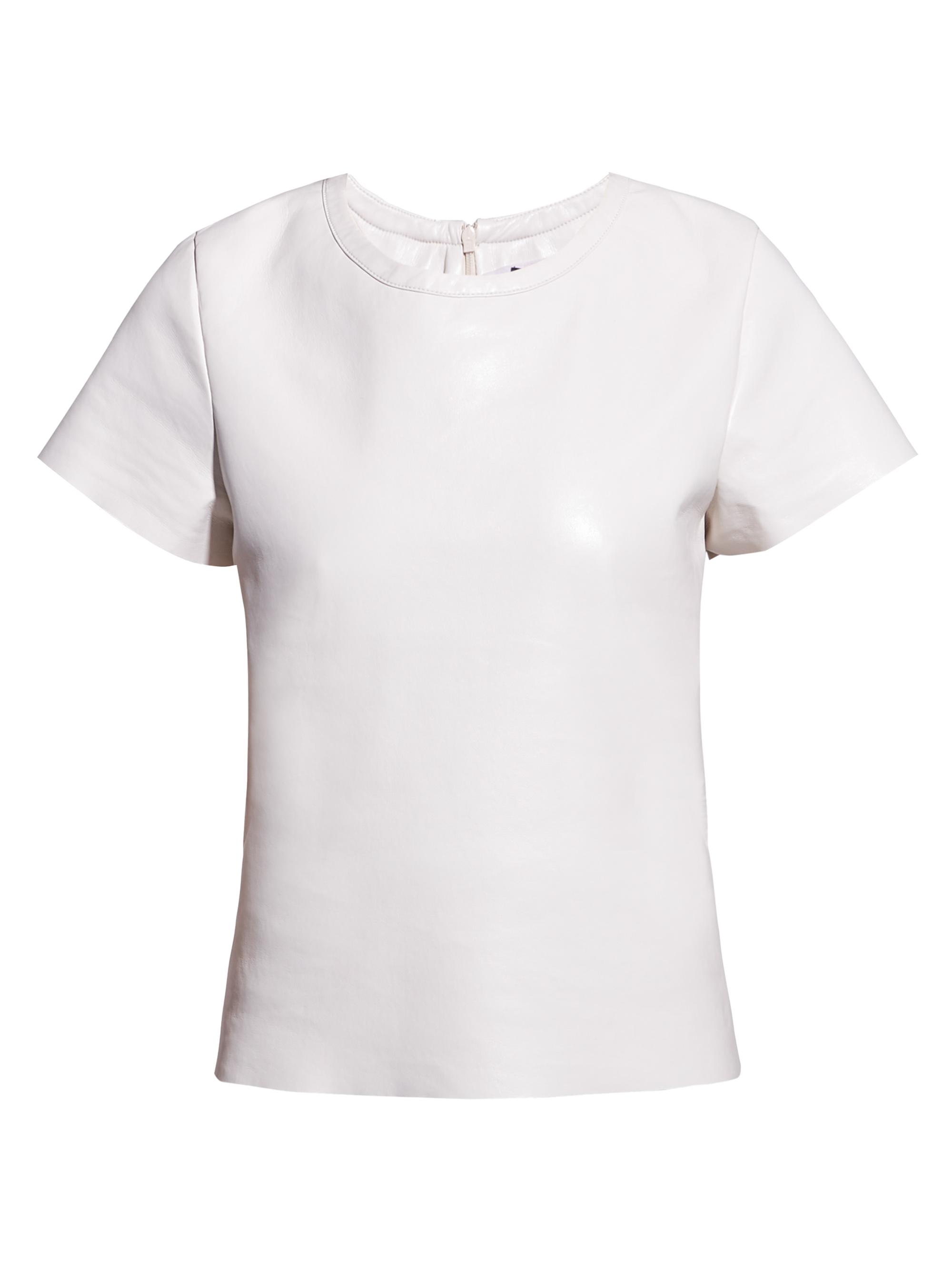 AS by DF Women's New Guard Recycled Leather Tee - Buttercream
