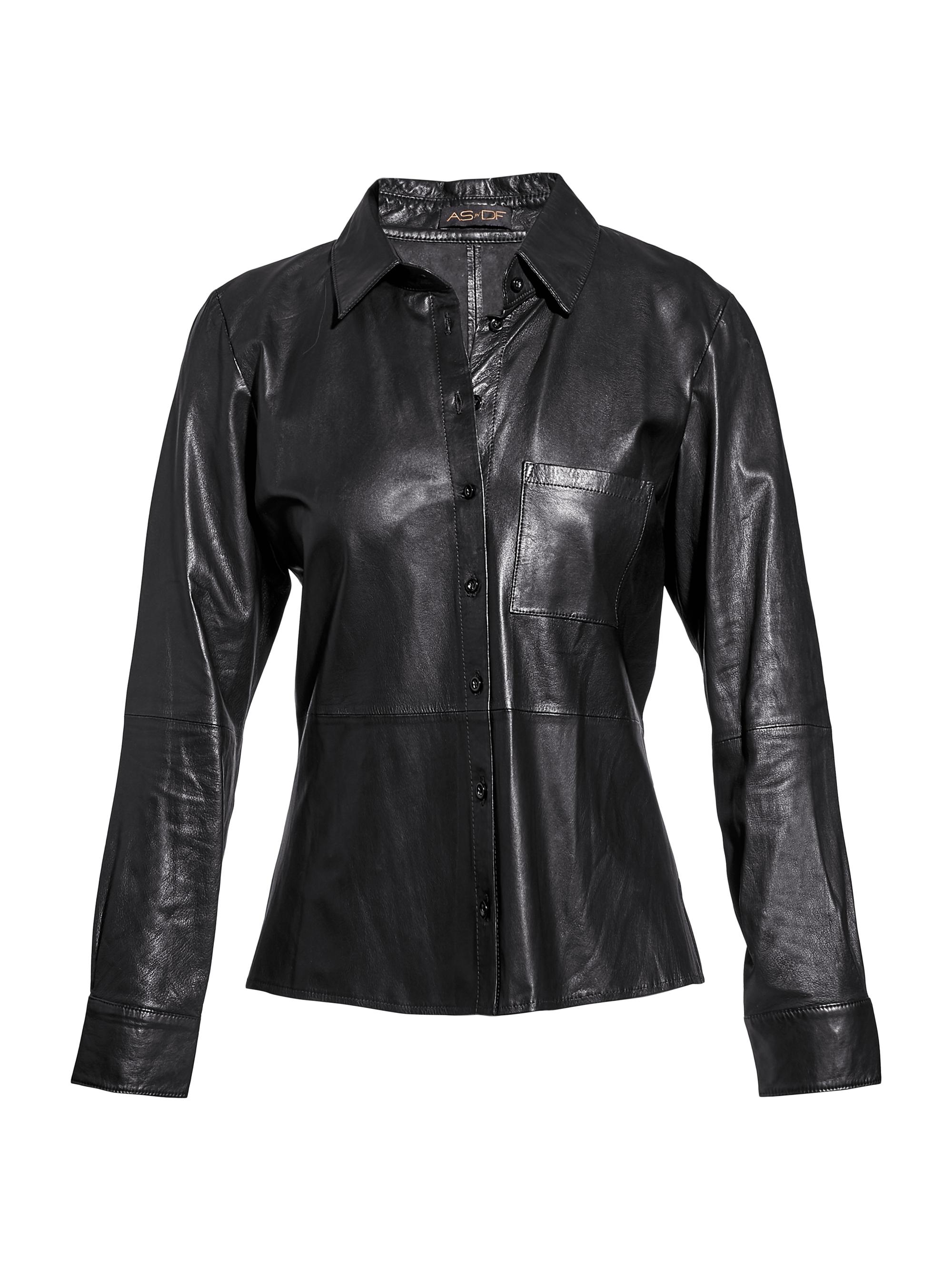 AS by DF Women's LA Nuit Recycled Leather Blouse - Black