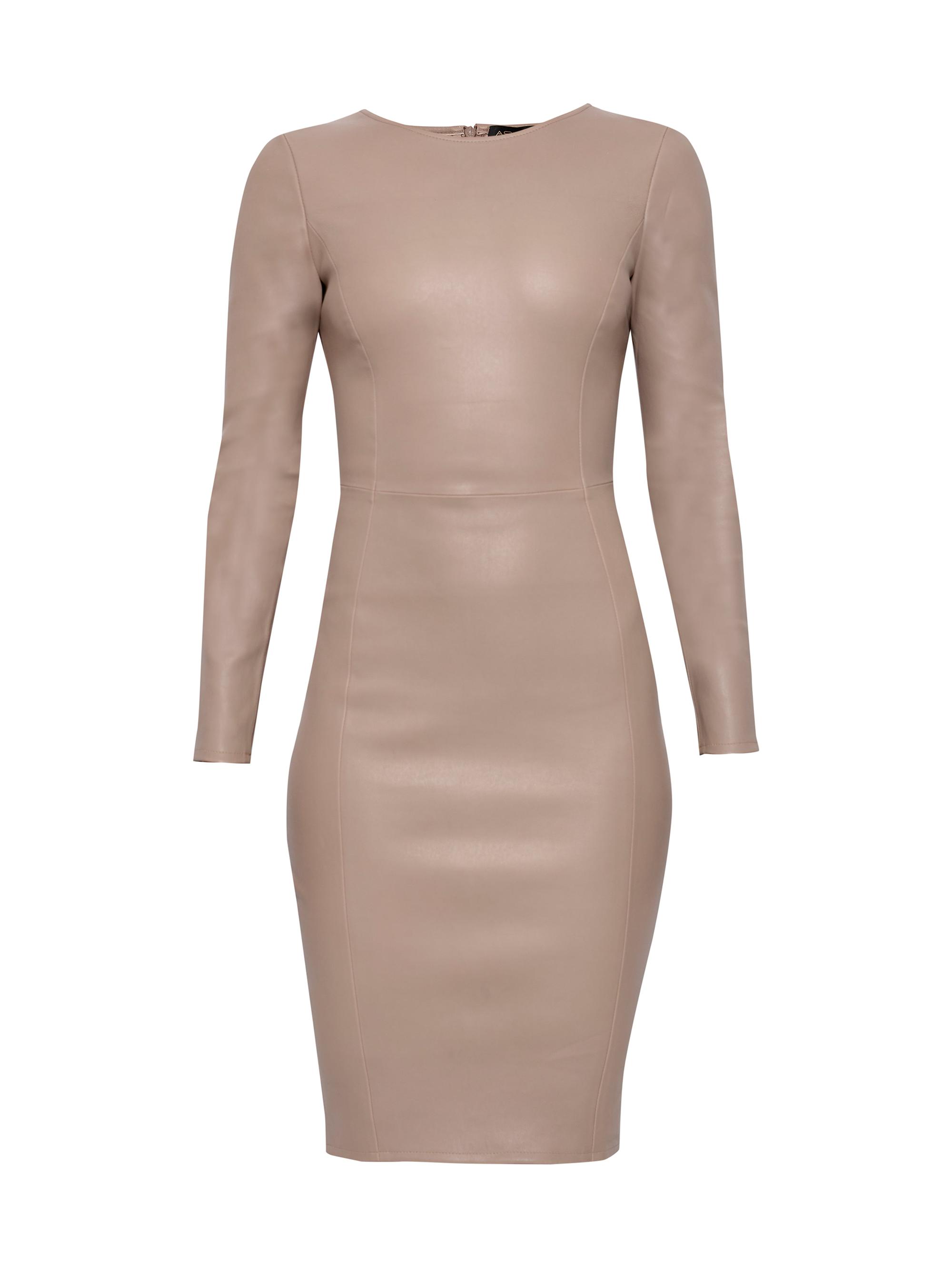 AS by DF Women's Mrs. Smith Stretch Leather Dress - Bronze