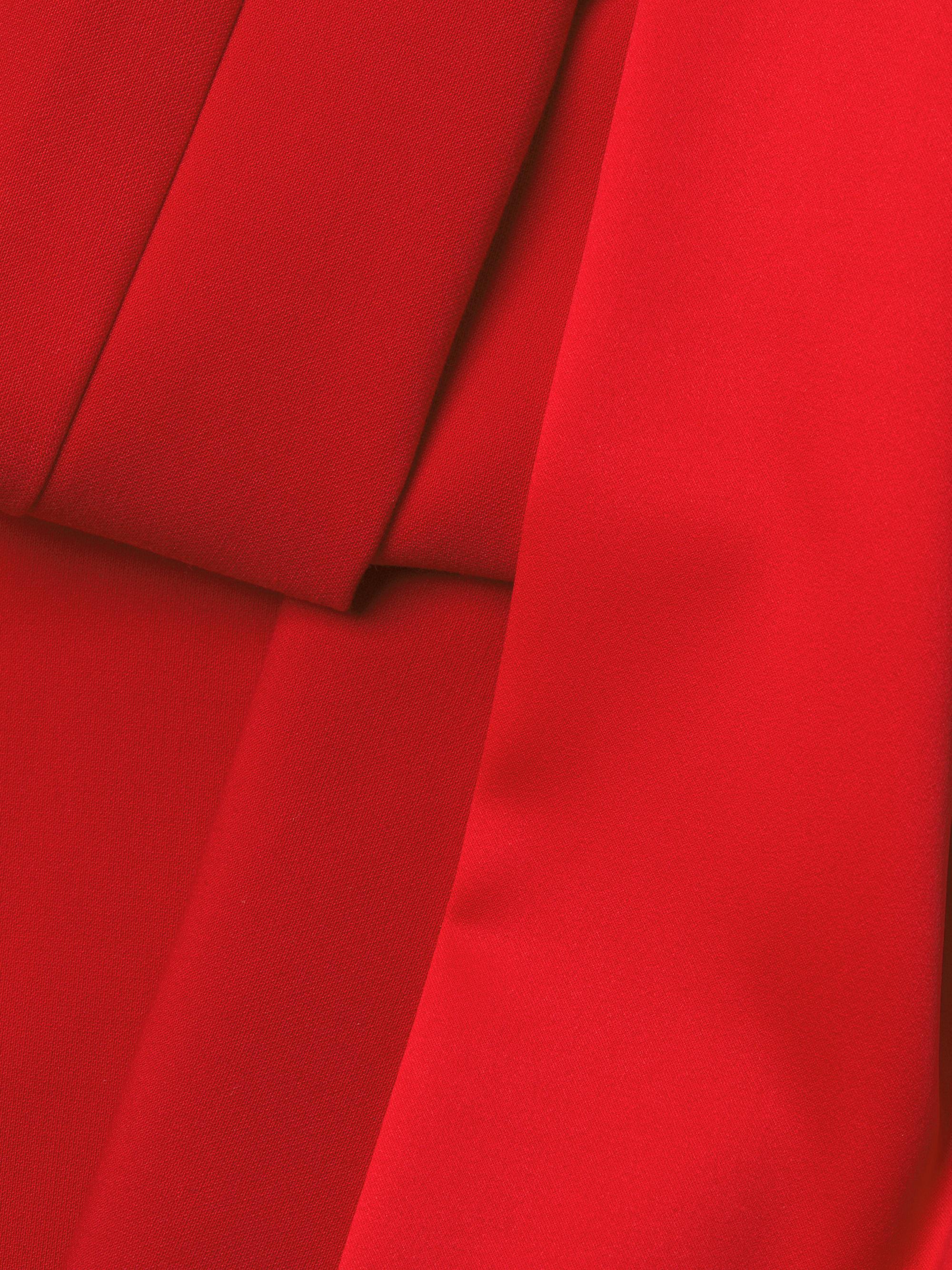 Likely Women's Yara One-Shoulder Bow Jumpsuit - Scarlet | Thumbnail 6