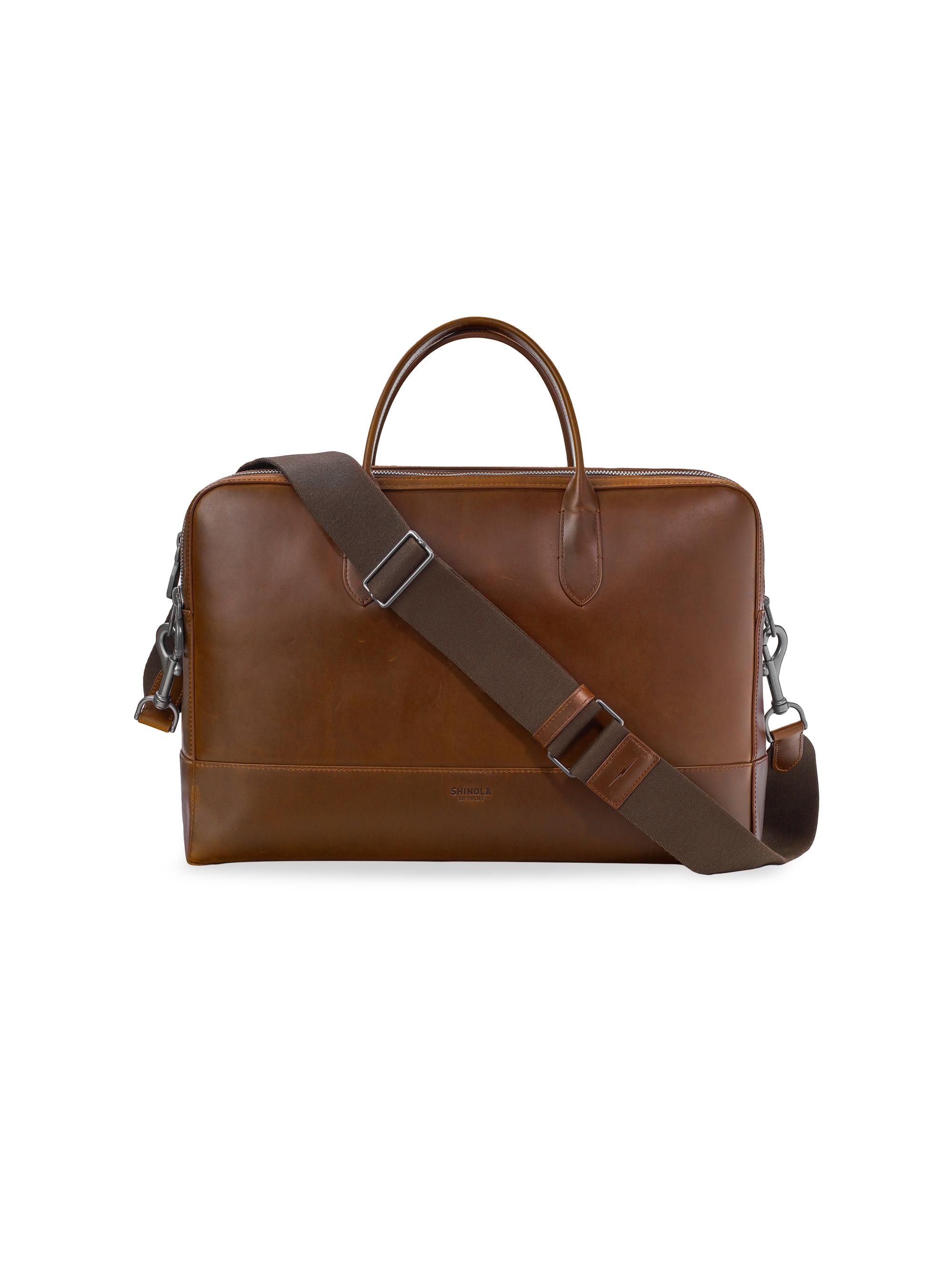Shinola Men's Canfield 36-Hour Navigator Briefcase - Brown